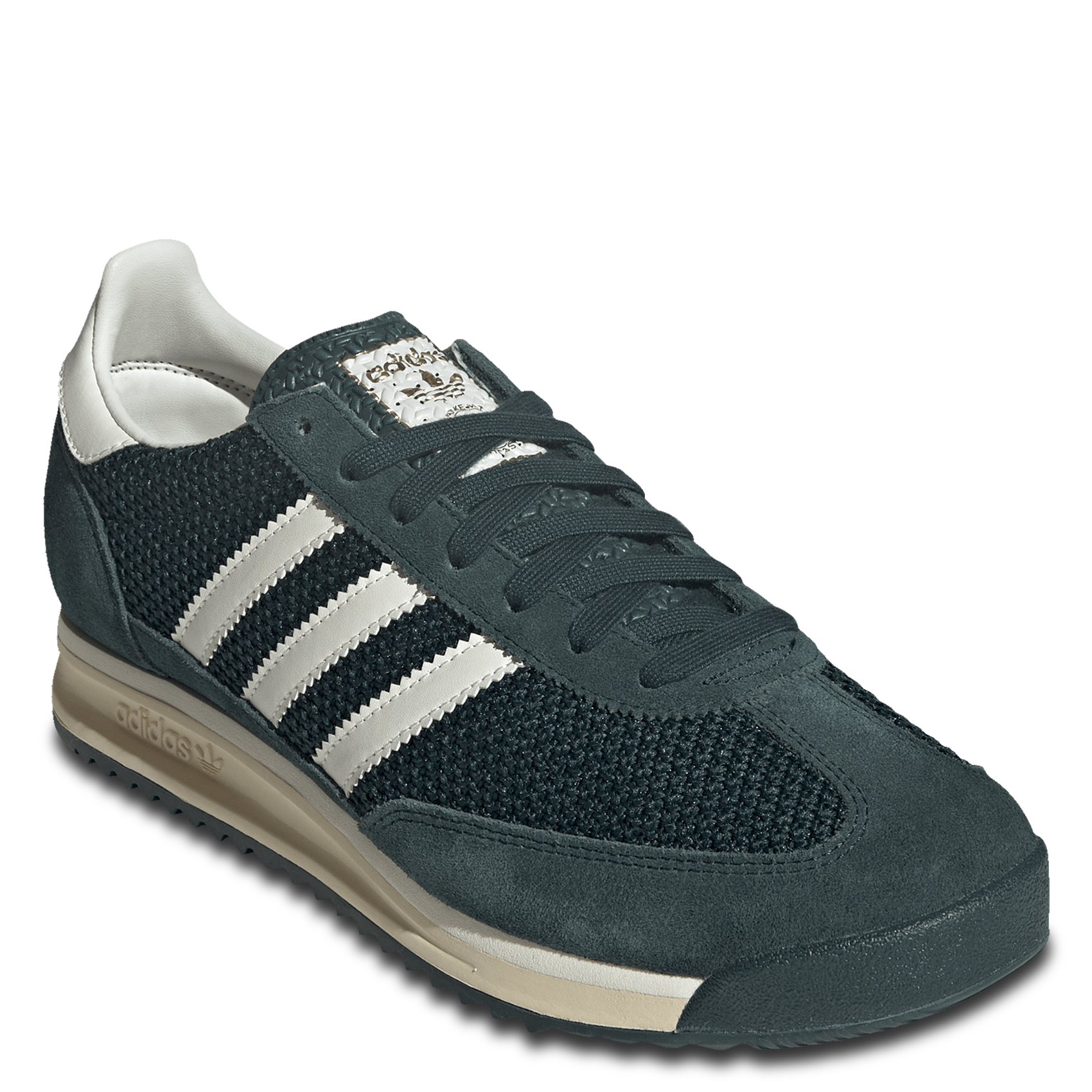 Baskets basses en cuir ADIDAS Vert