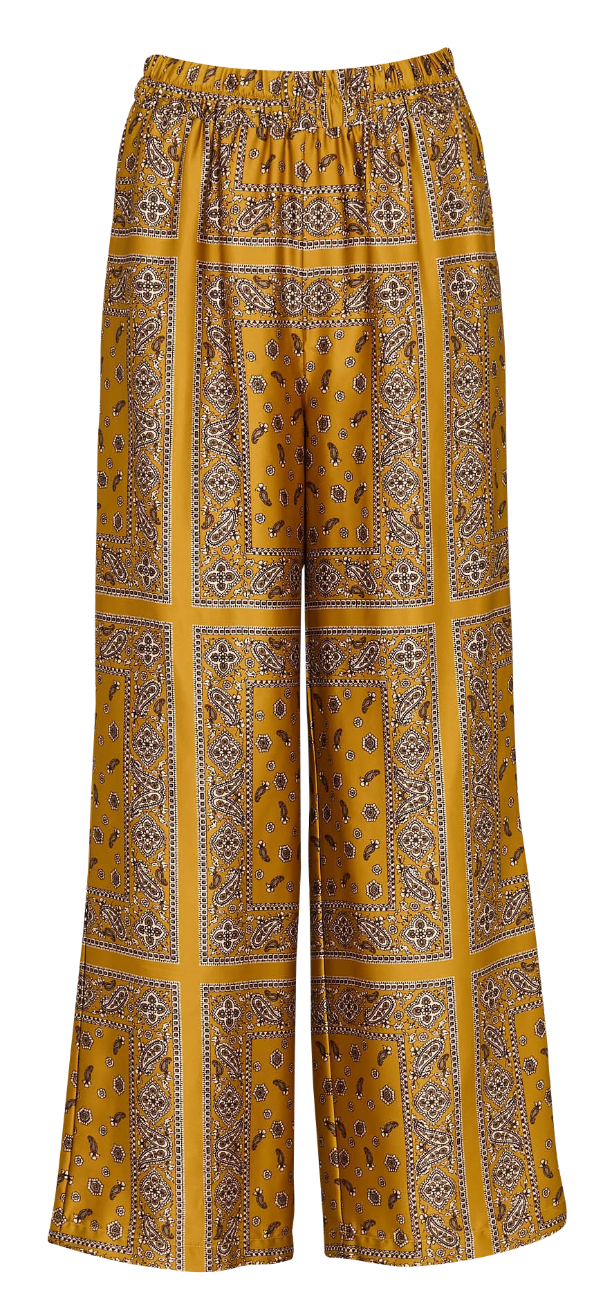 Pantalon large imprimé SUD EXPRESS Jaune