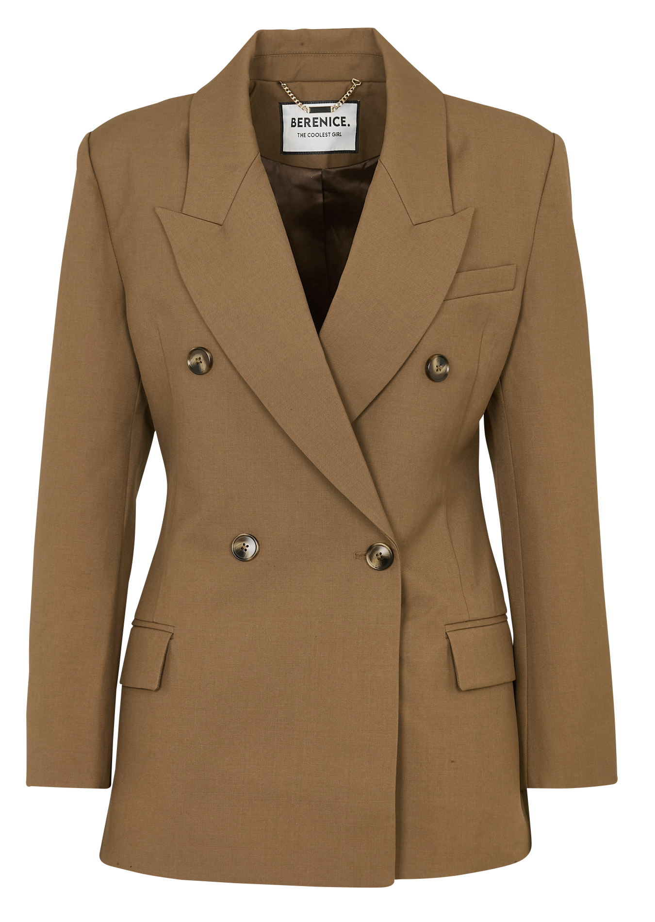 Aansluitend blazerjasje BERENICE Bruin