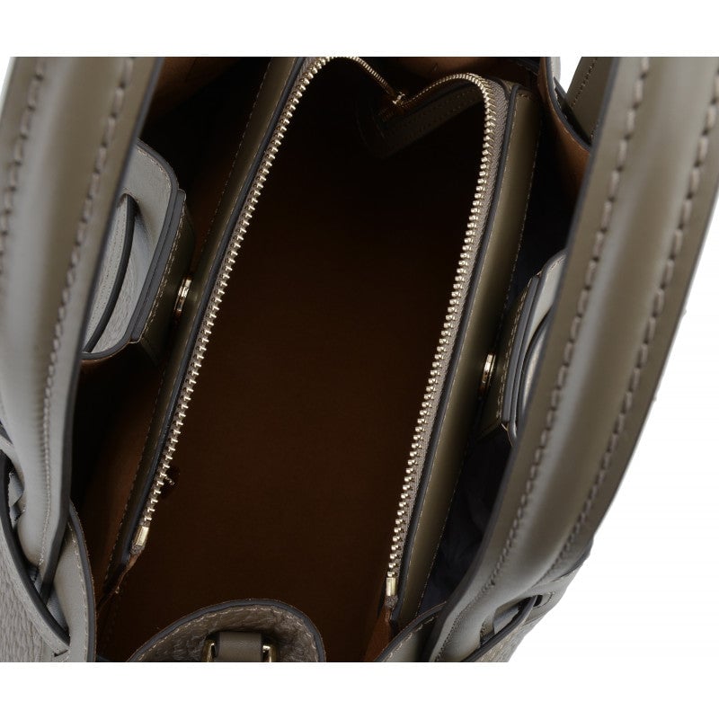 Handbag - cowhide leather POURCHET Brown