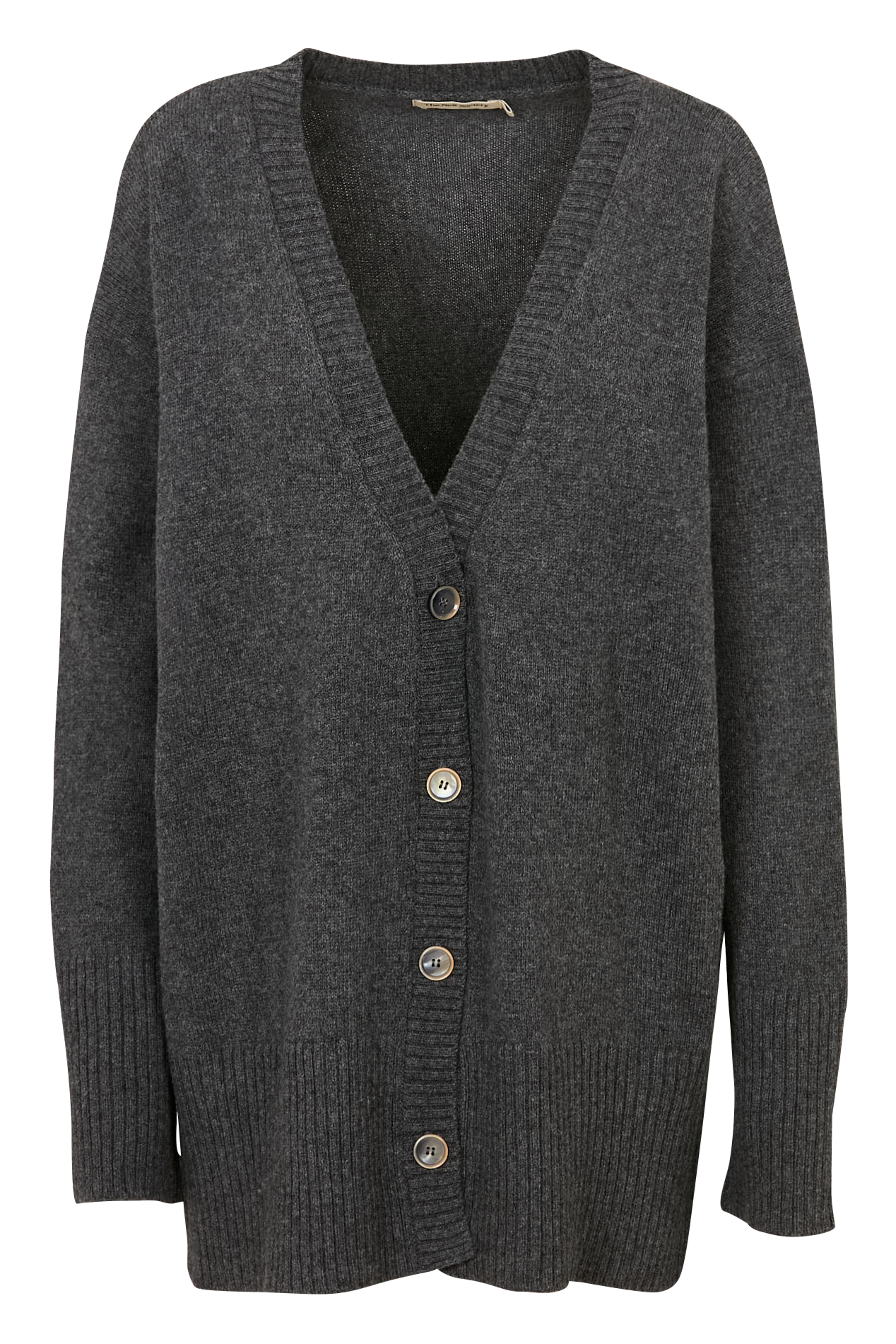 Recht vest van gemengde wol en kasjmier THE NEW SOCIETY Grijs