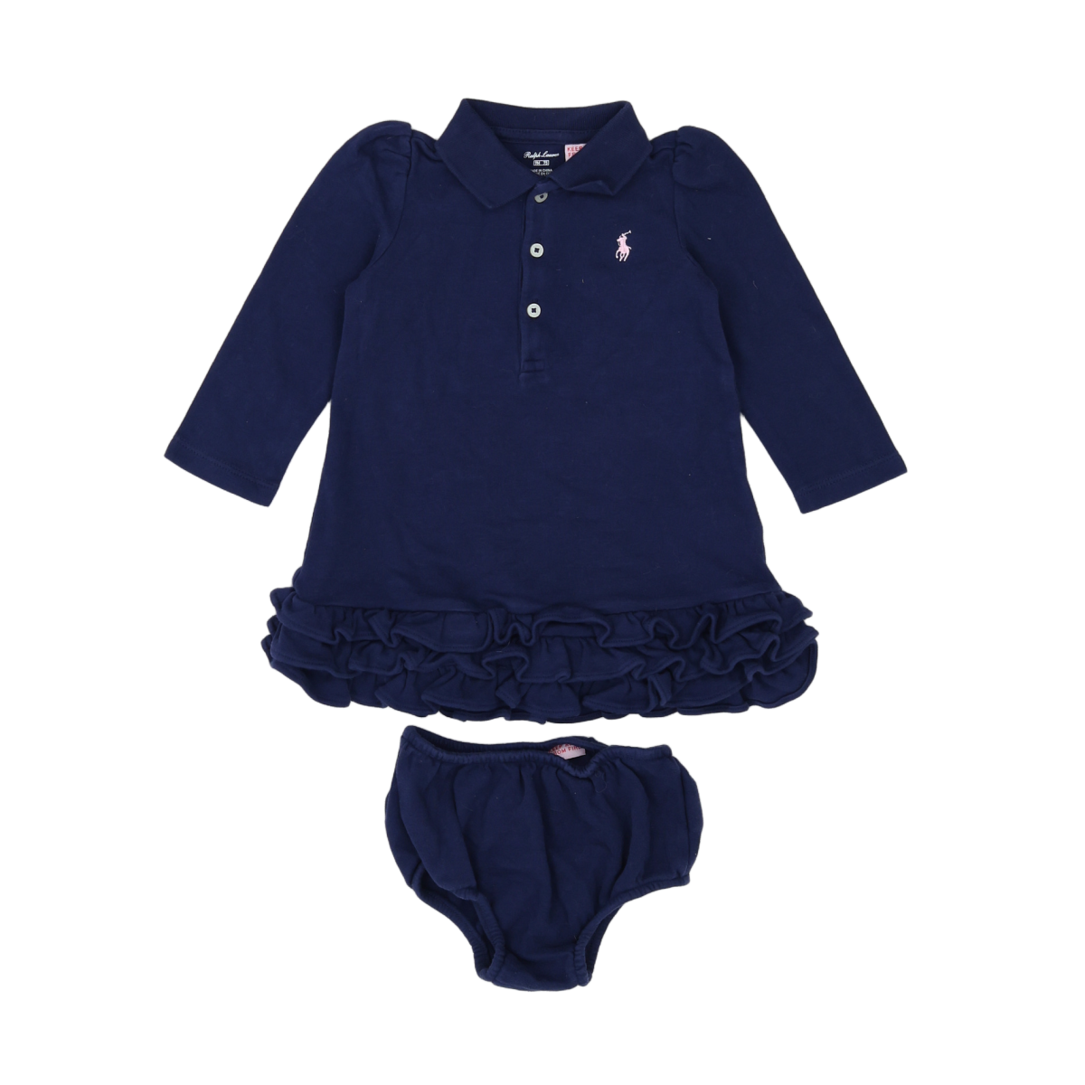Blue baby dress - 9 months POLO RALPH LAUREN - Seconde Main Blue