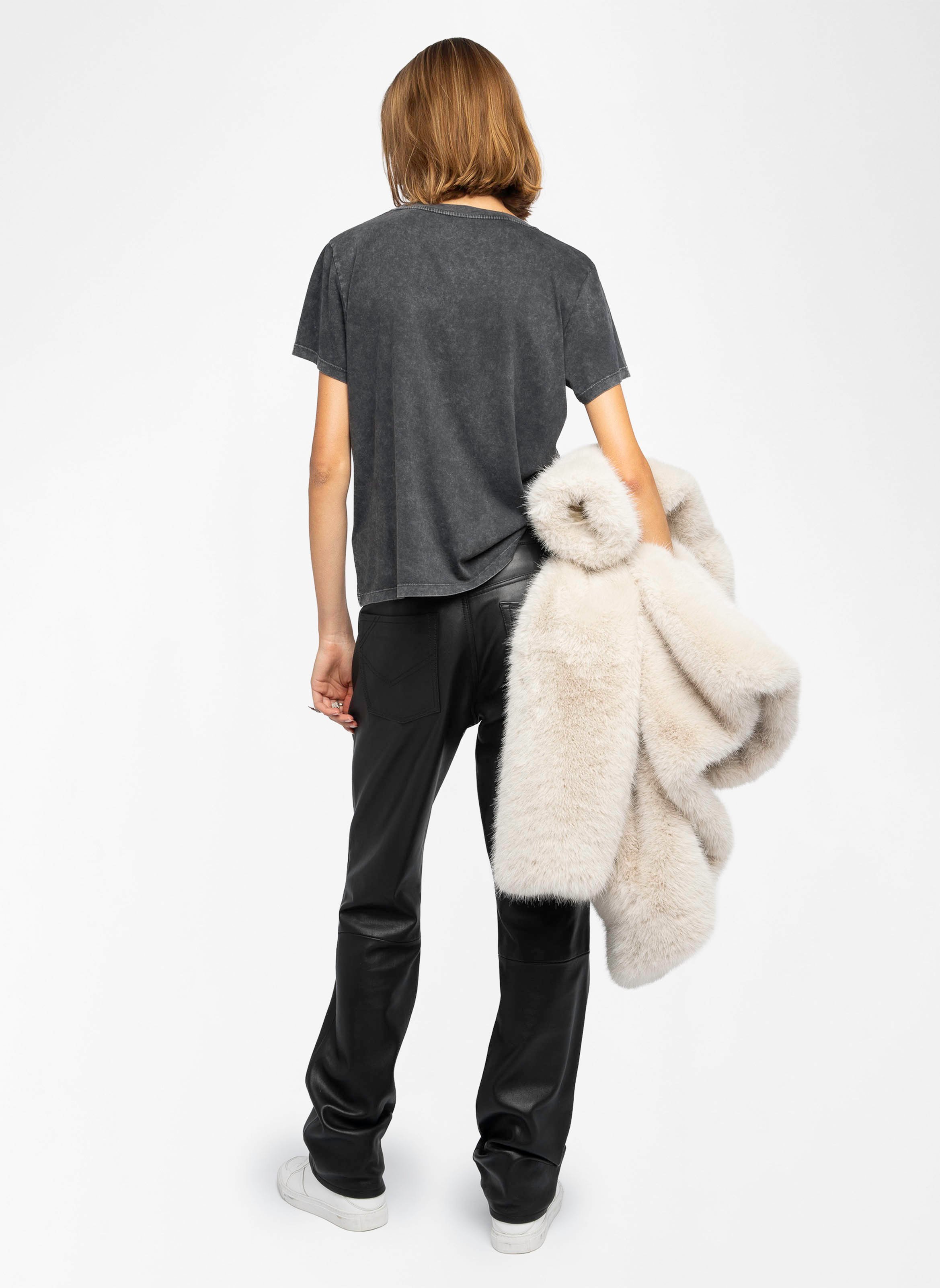 Baumwoll-Pullover mit Rundhalsausschnitt ZADIG&VOLTAIRE Schwarz