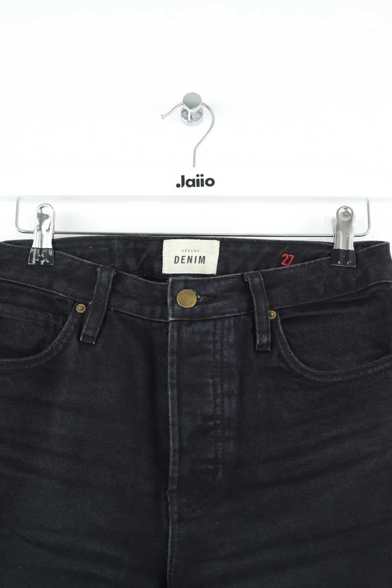 - Straight-leg jeans
- 5 pockets
- Straight cut
- Faded effect SEZANE - Seconde main Black