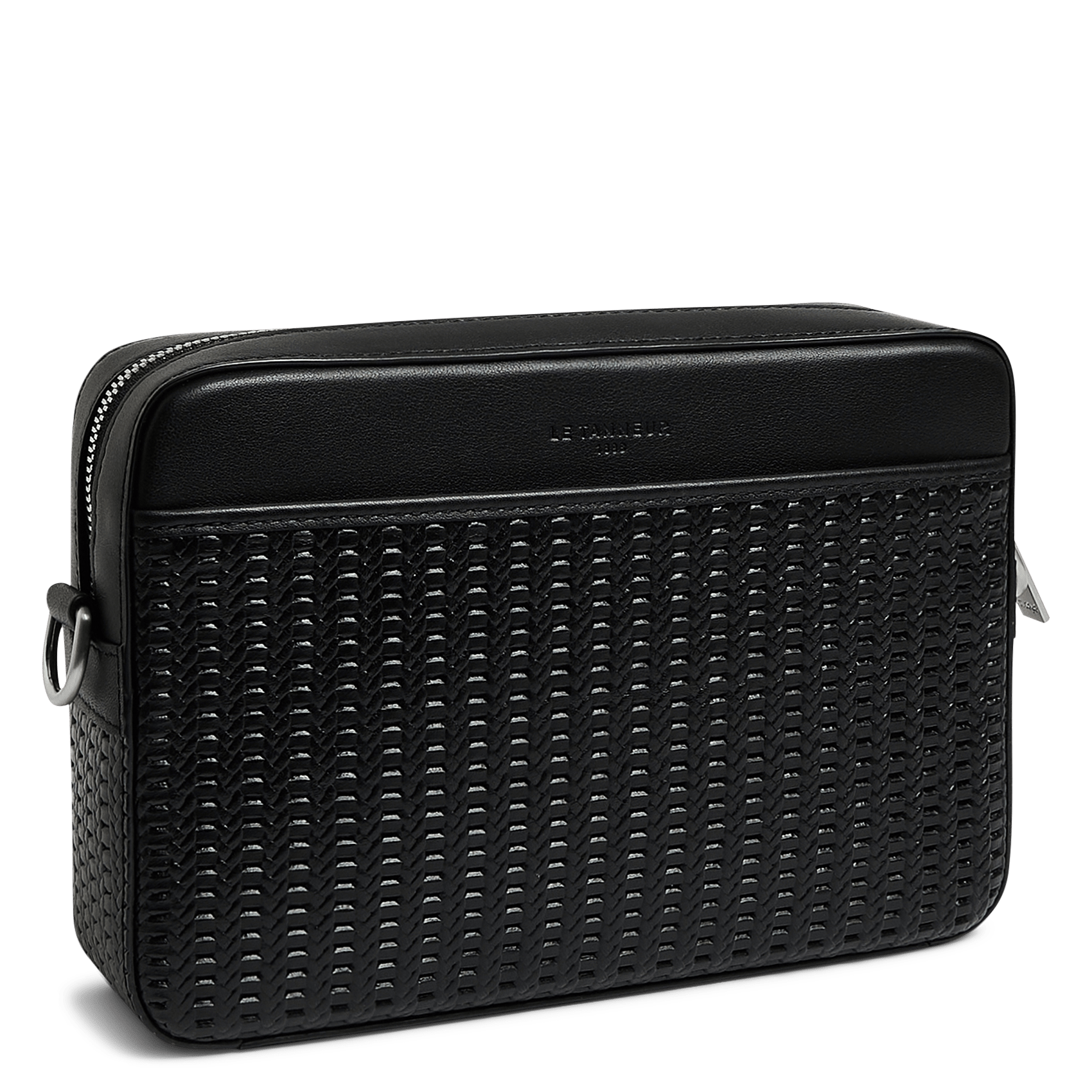 Leren clutch LE TANNEUR Zwart