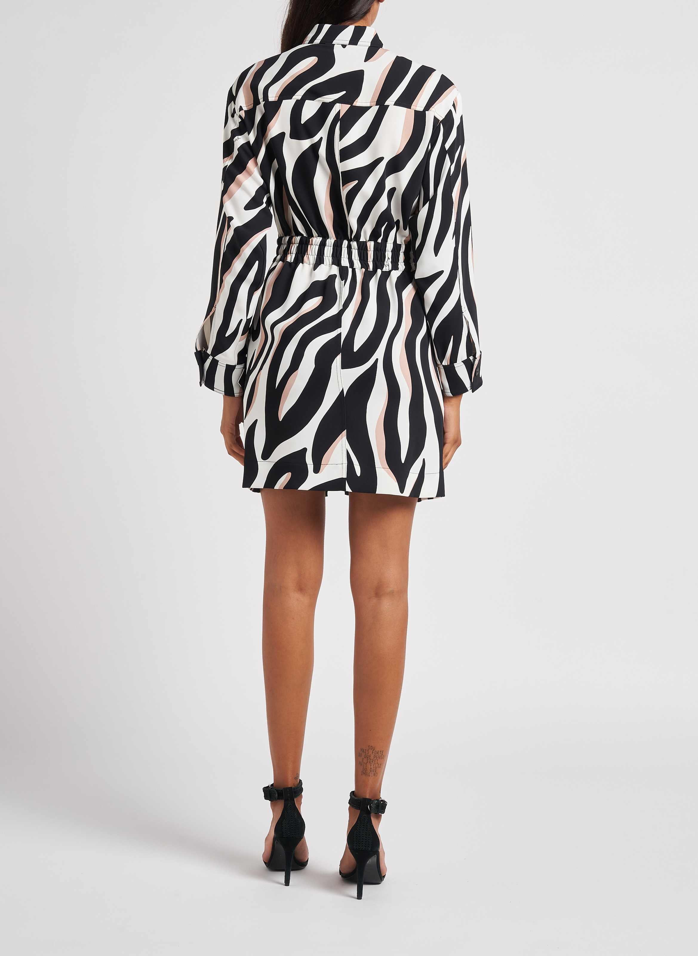 Robe courte imprimée PINKO Multicolore