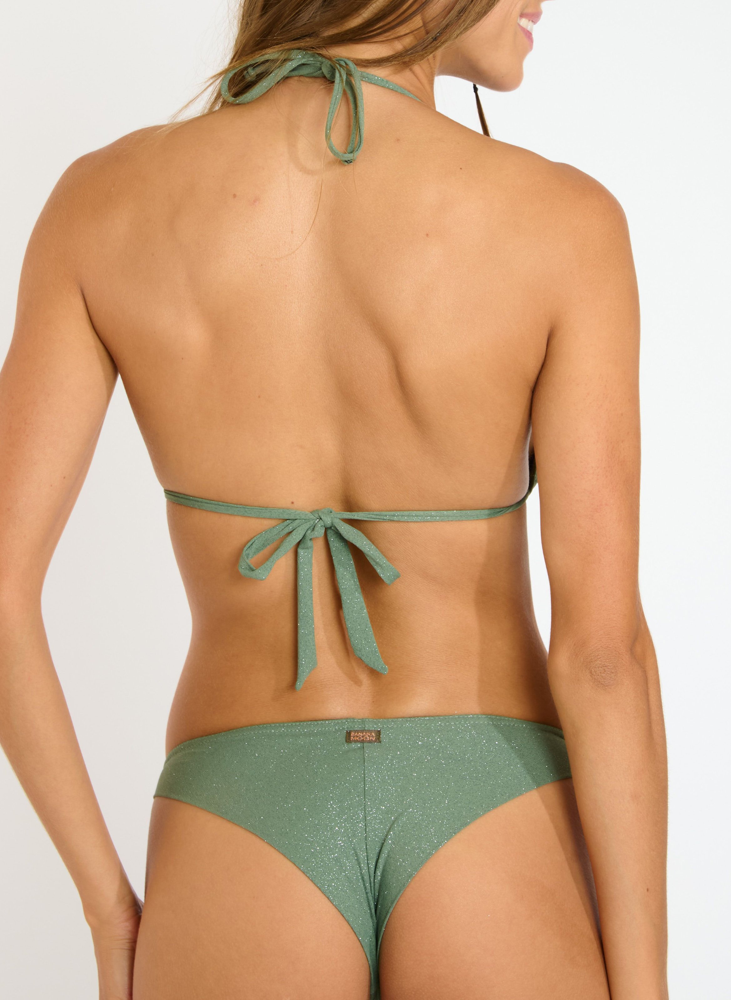 Culotte de bain pailletée BANANA MOON Vert