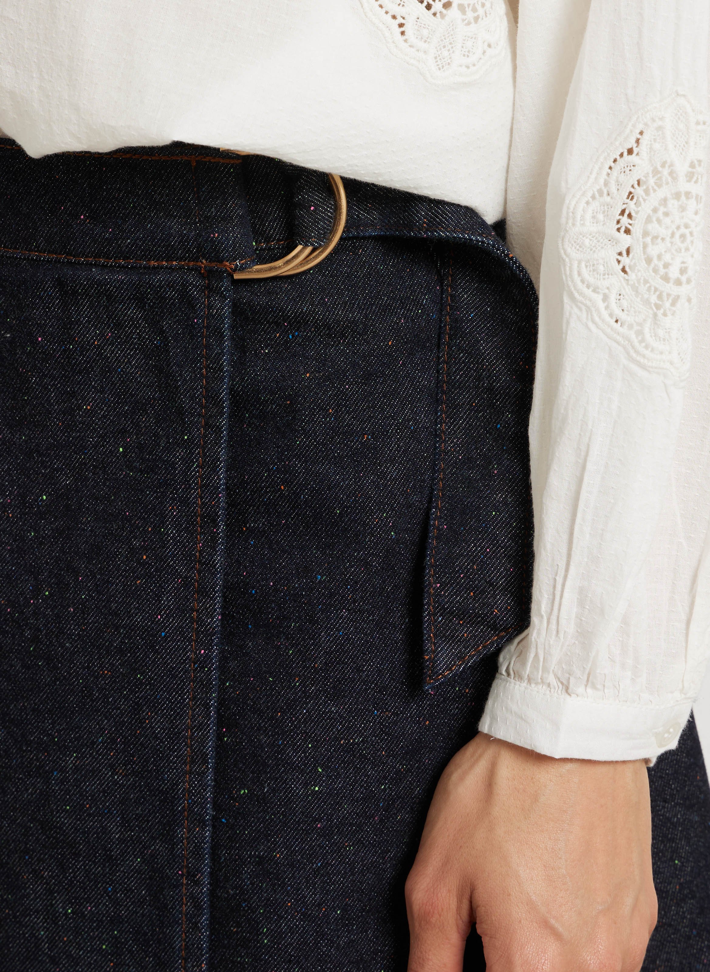 Wickelrock aus Jeans LA PETITE ETOILE Blau