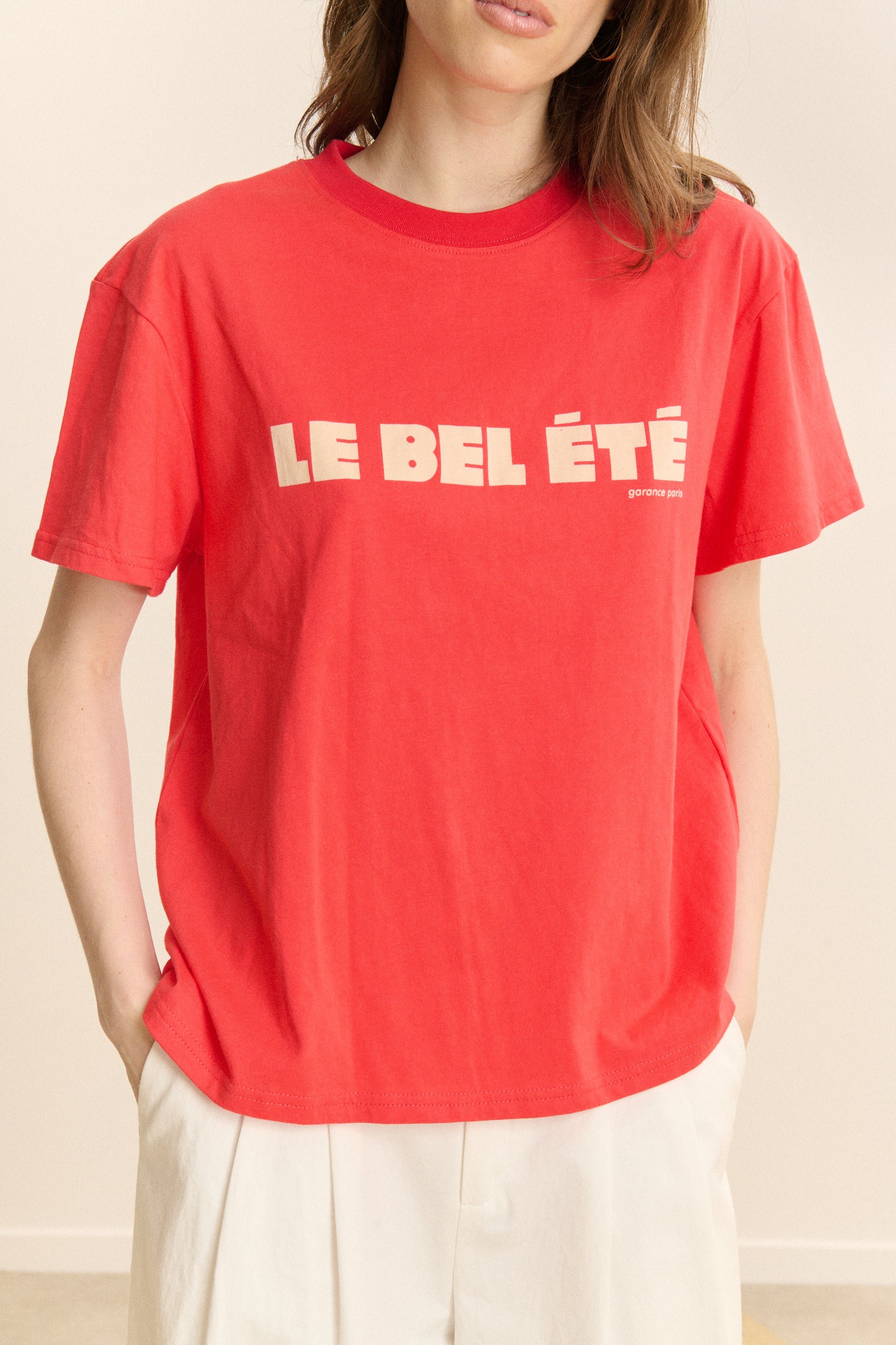 Short-sleeve printed T-shirt GARANCE PARIS Red