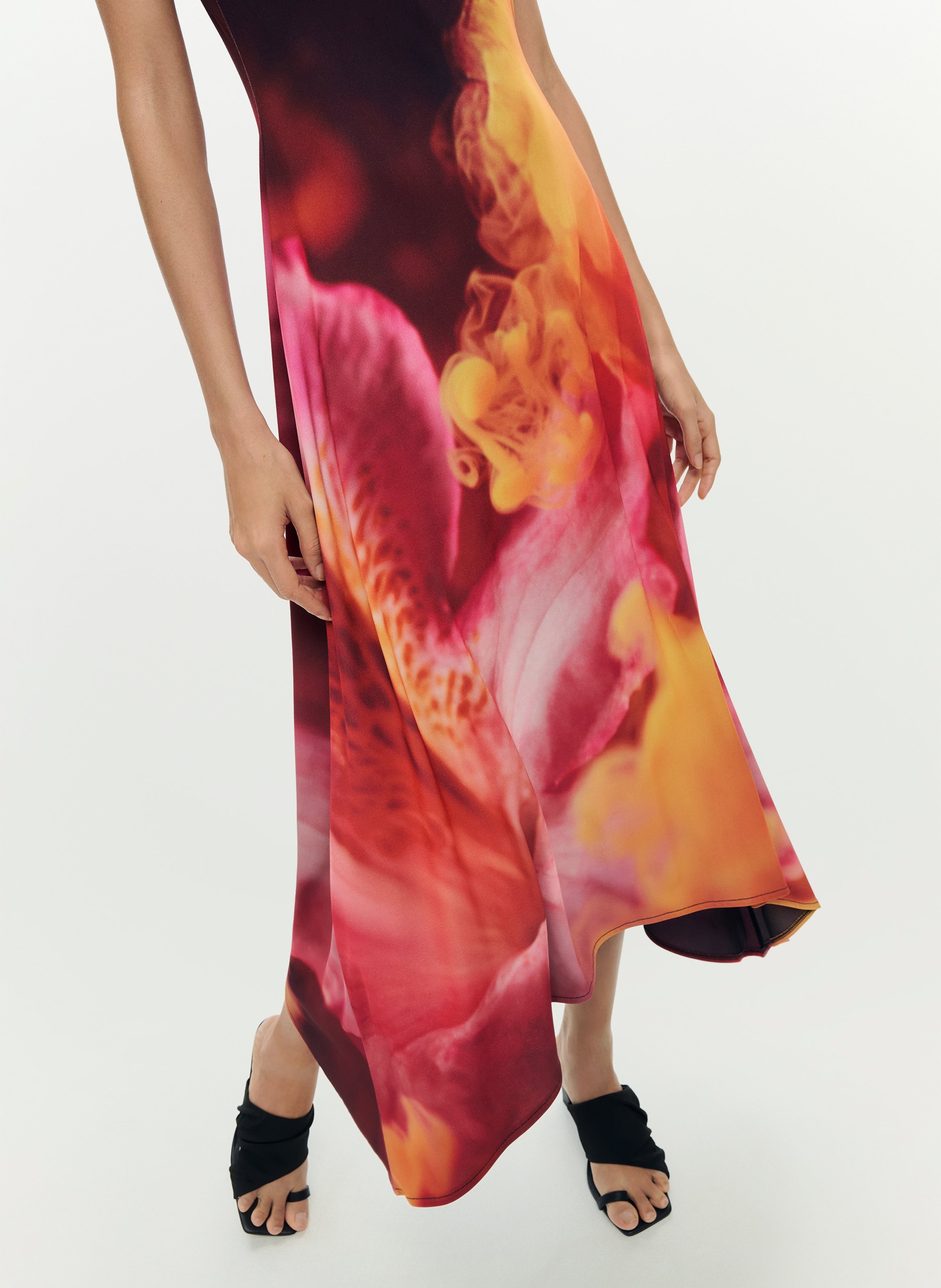 Ausgestelltes Maxikleid DESIGUAL Schwarz