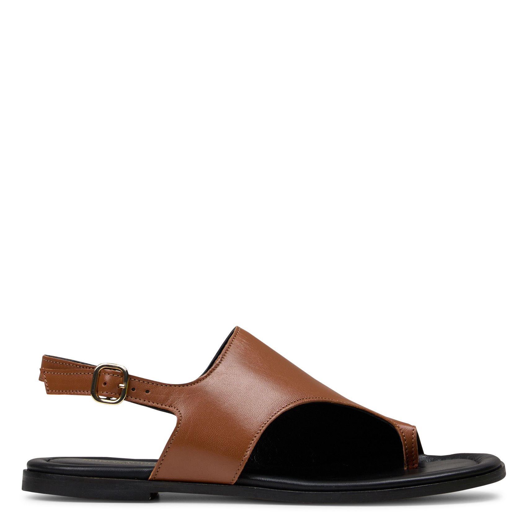 Avarca Berlin - Flache Ledersandalen mit Samt MAISON TOUFET Braun