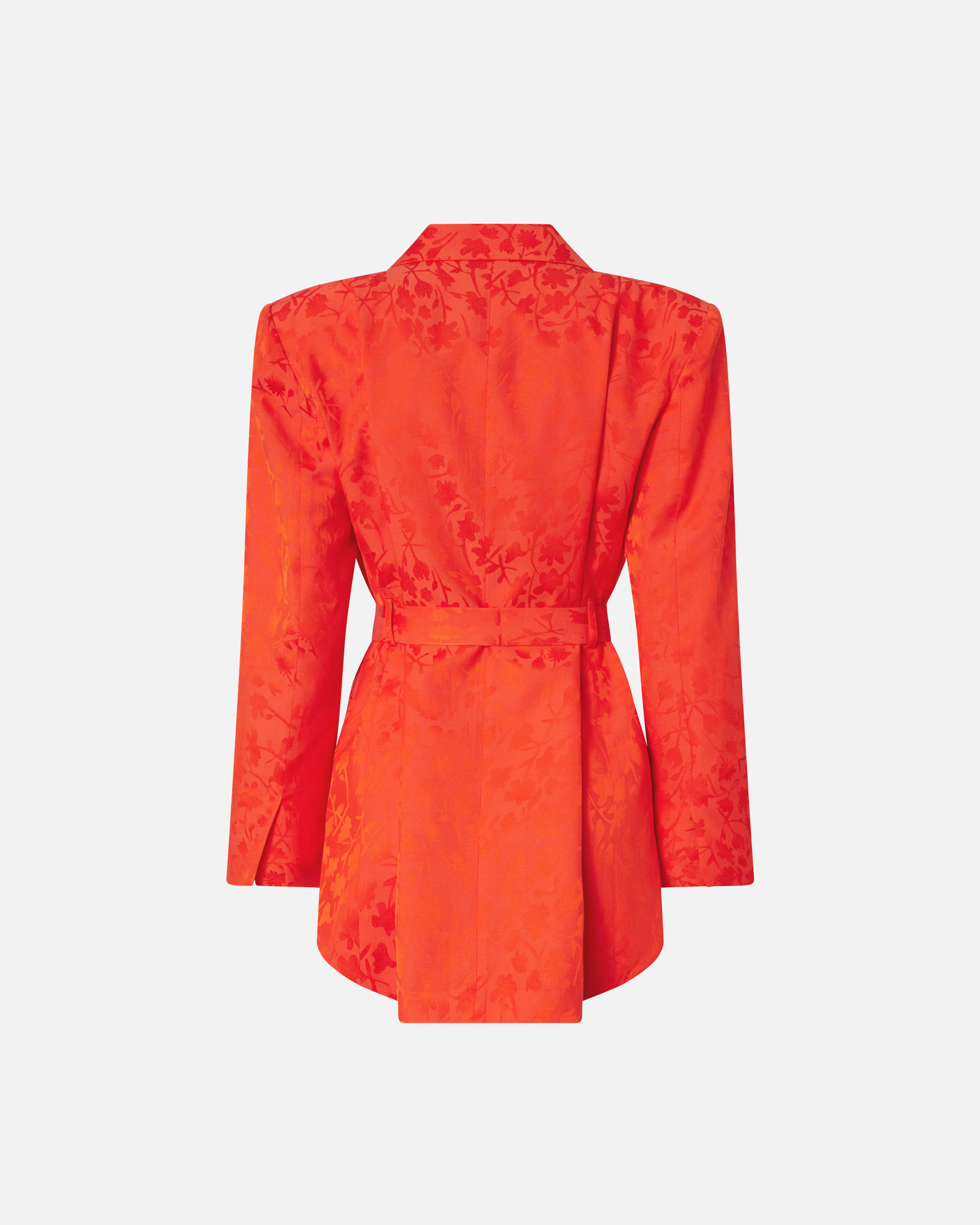 Veste kimono en jacquard fleuri PINKO Orange
