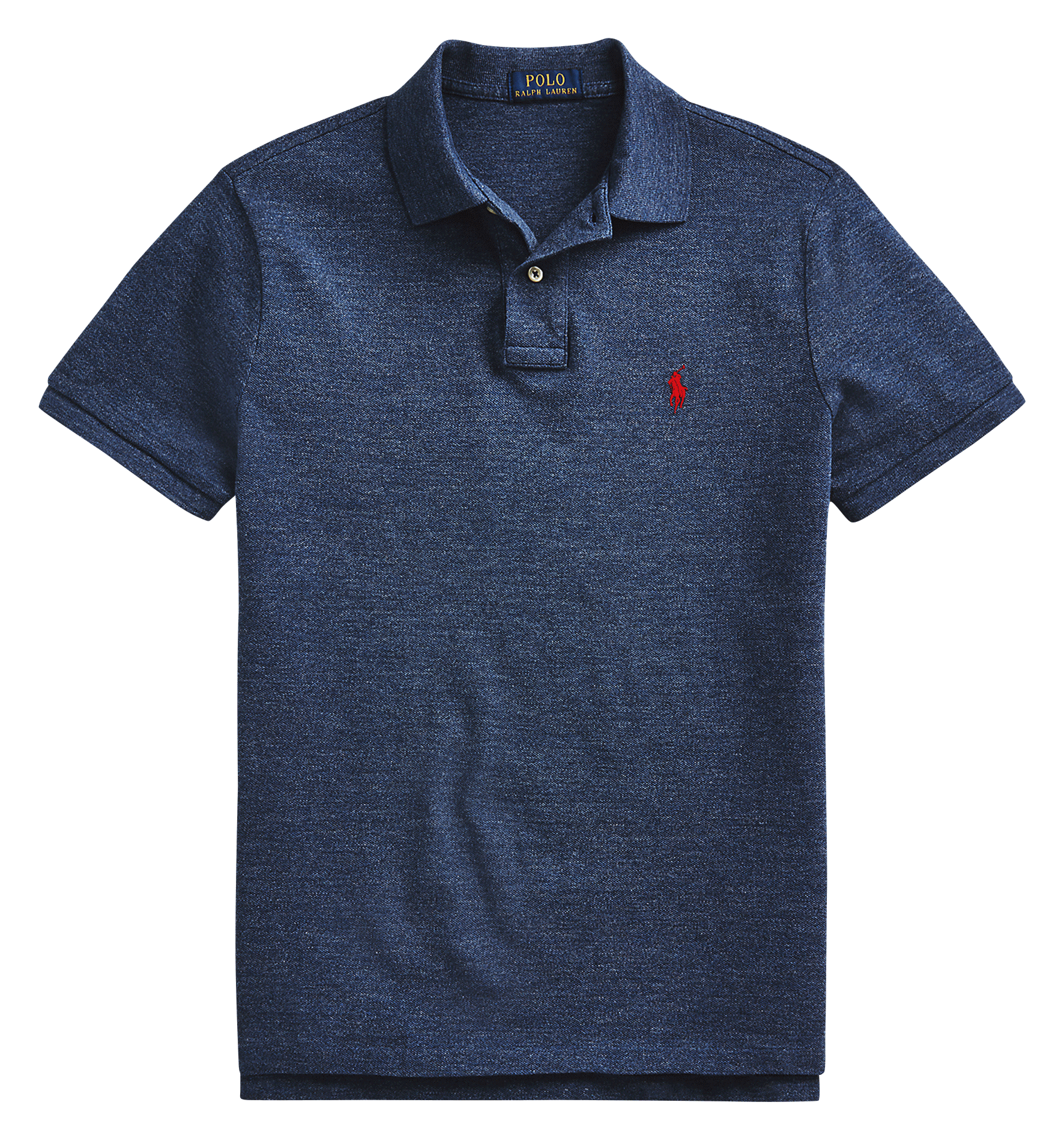 Slim-fit cotton piqué polo shirt POLO RALPH LAUREN Blue