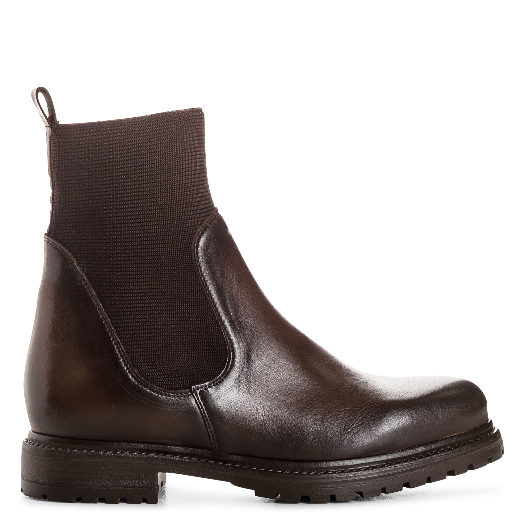 Lederstiefeletten REQINS Braun