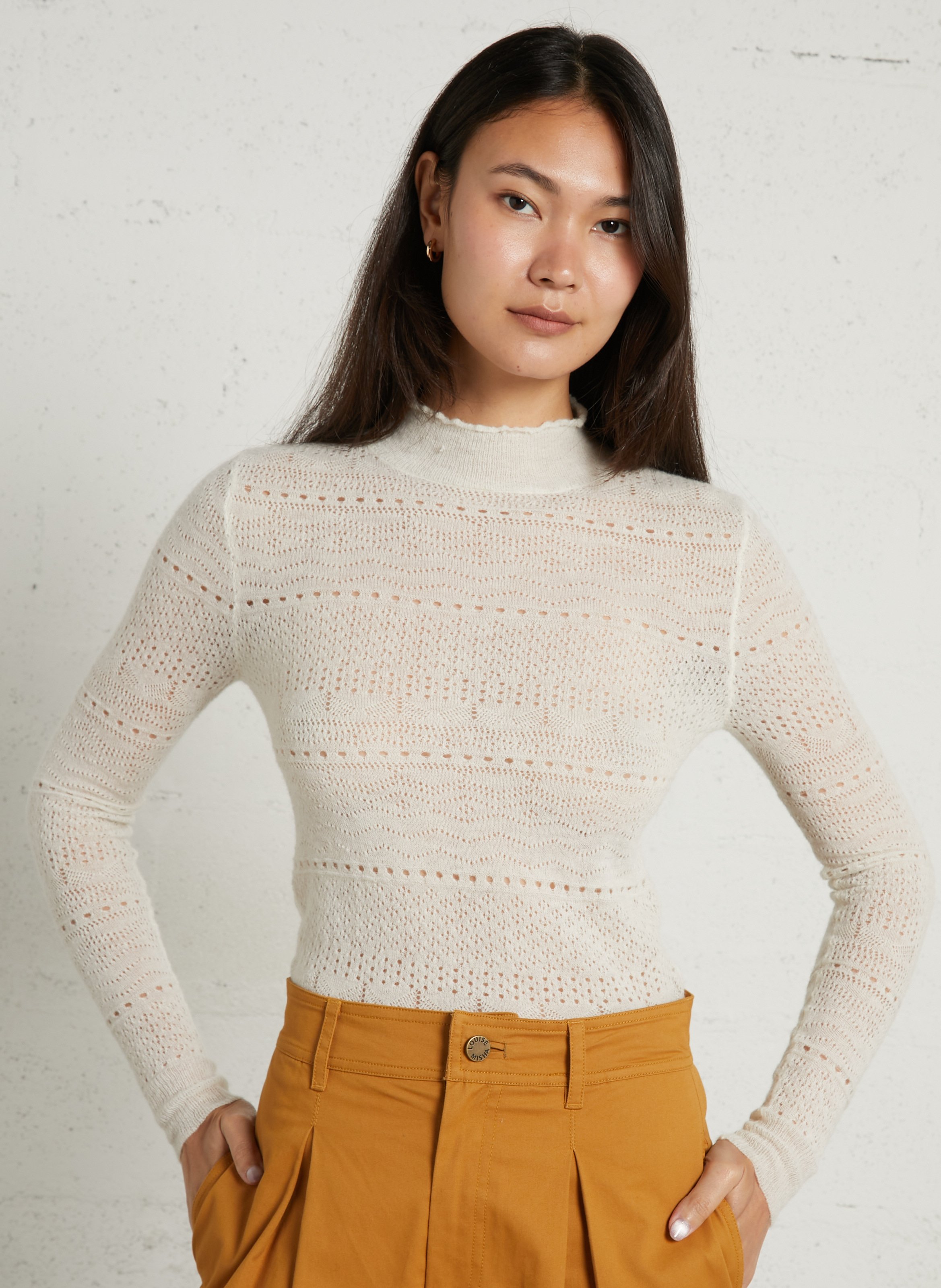 Pull col montant LOUISE MISHA Beige