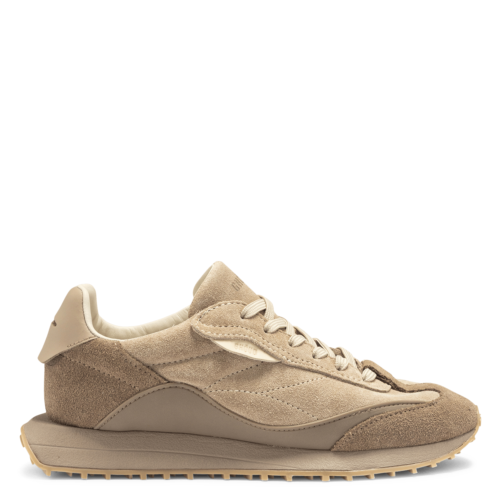 Baskets basses en cuir mélangé GHOUD VENICE Beige