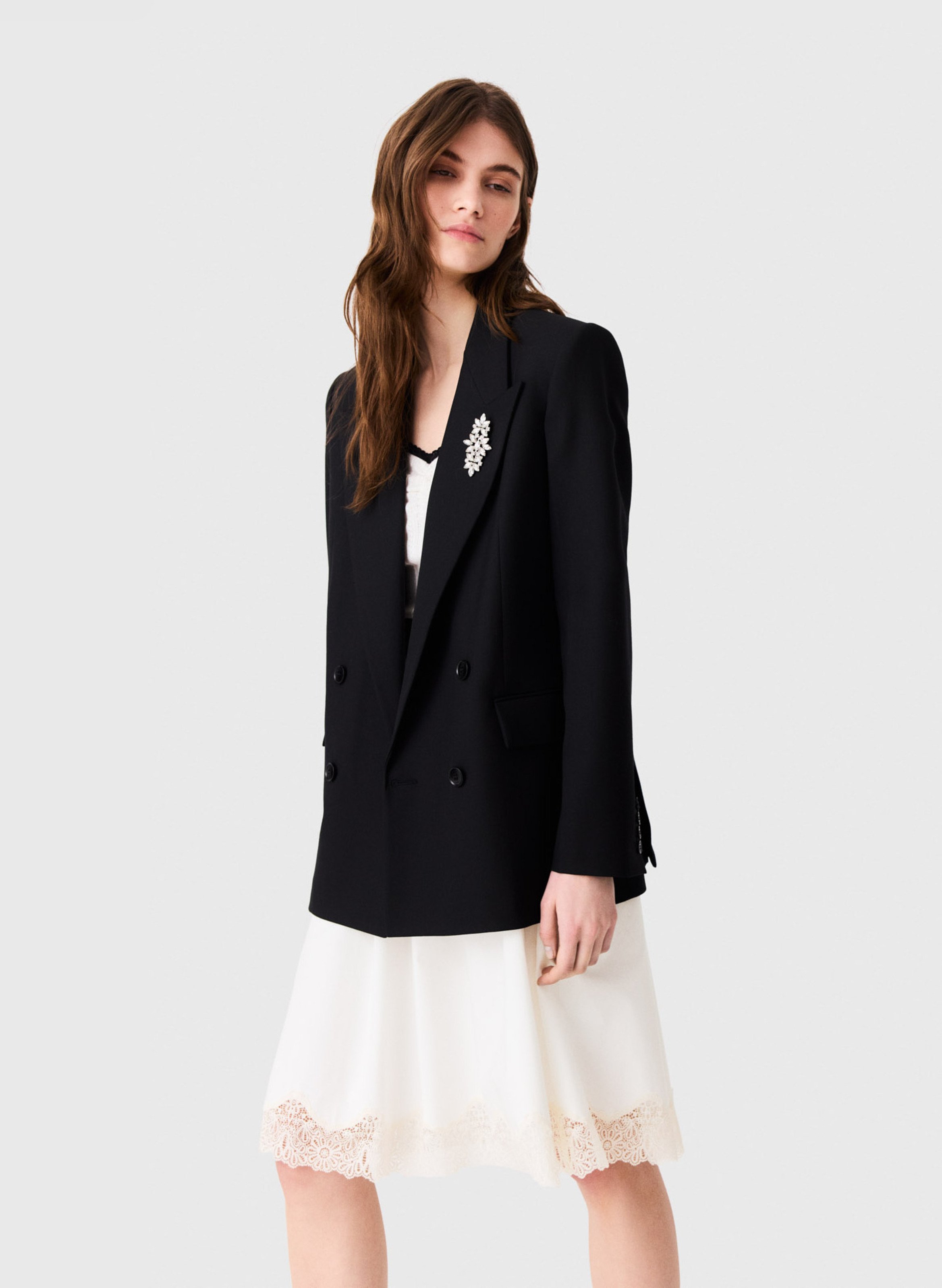 Veste de tailleur  MAJE Noir