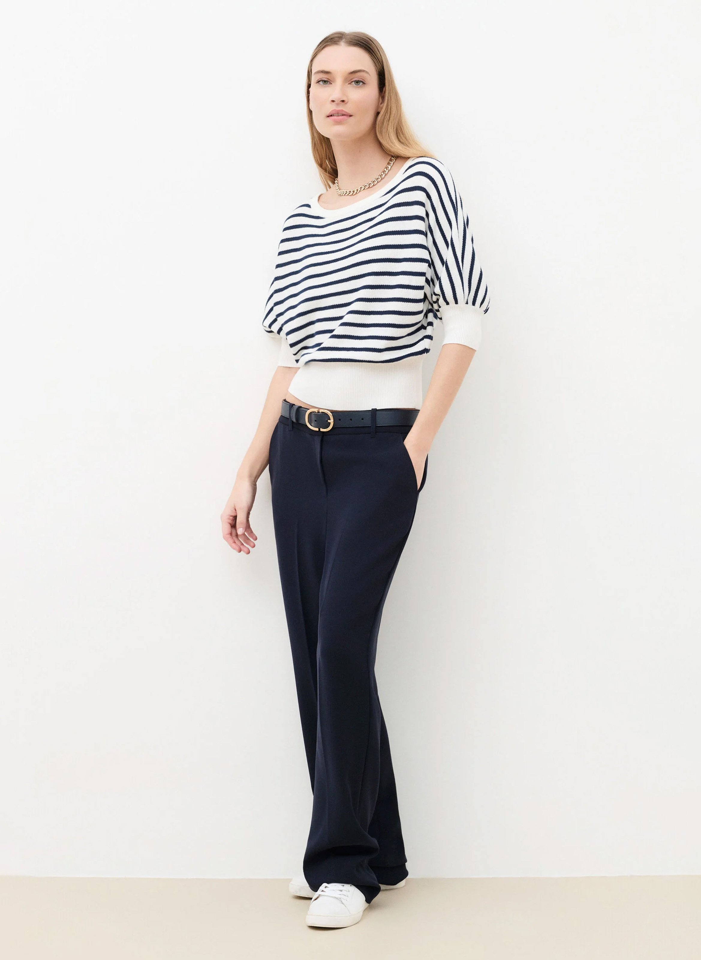 Tee-shirt à rayures CAROLL Beige