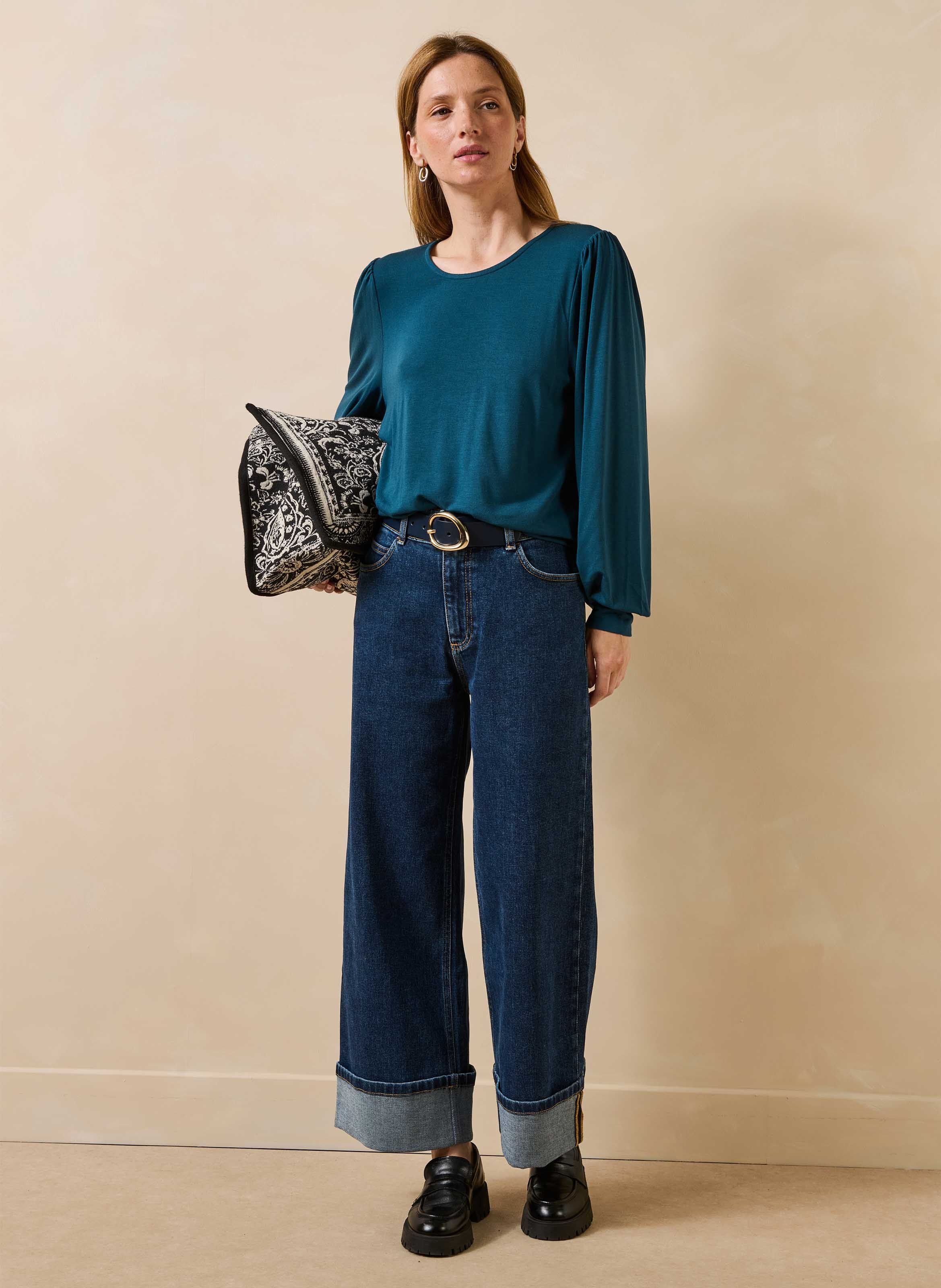 Oversized T-shirt LA FEE MARABOUTEE Blauw