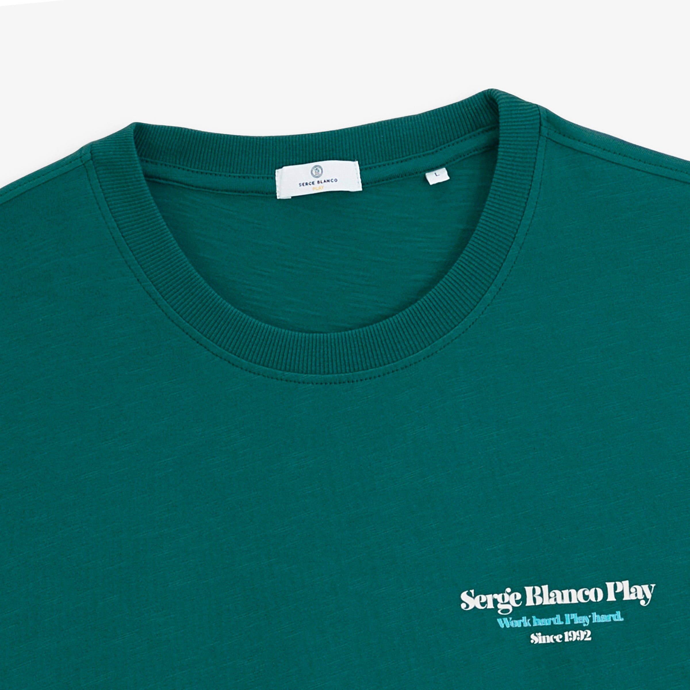 Short-sleeve printed munchies call T-shirt SERGE BLANCO Blue