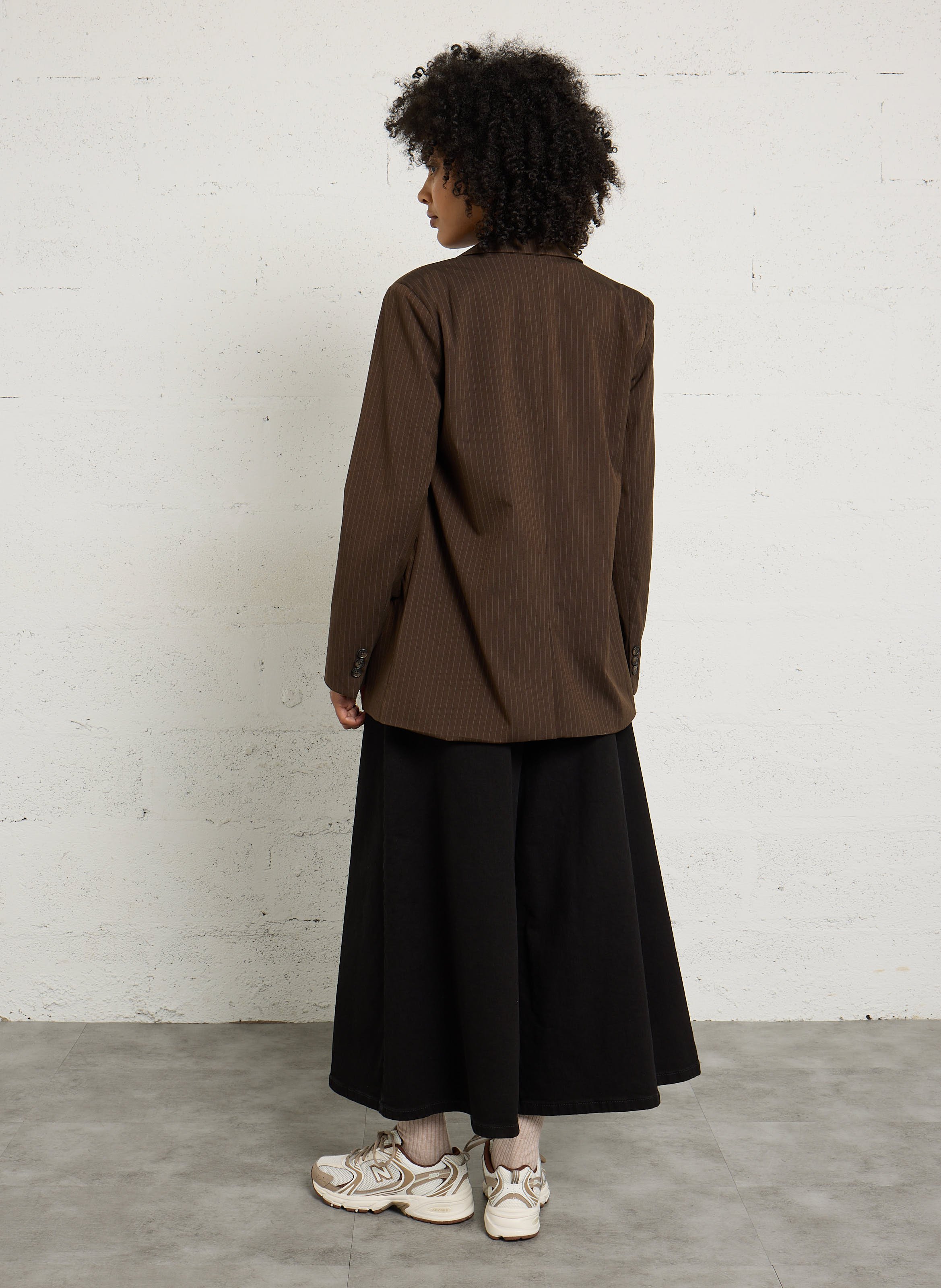 Veste de tailleur à rayures LA PETITE ETOILE Marron