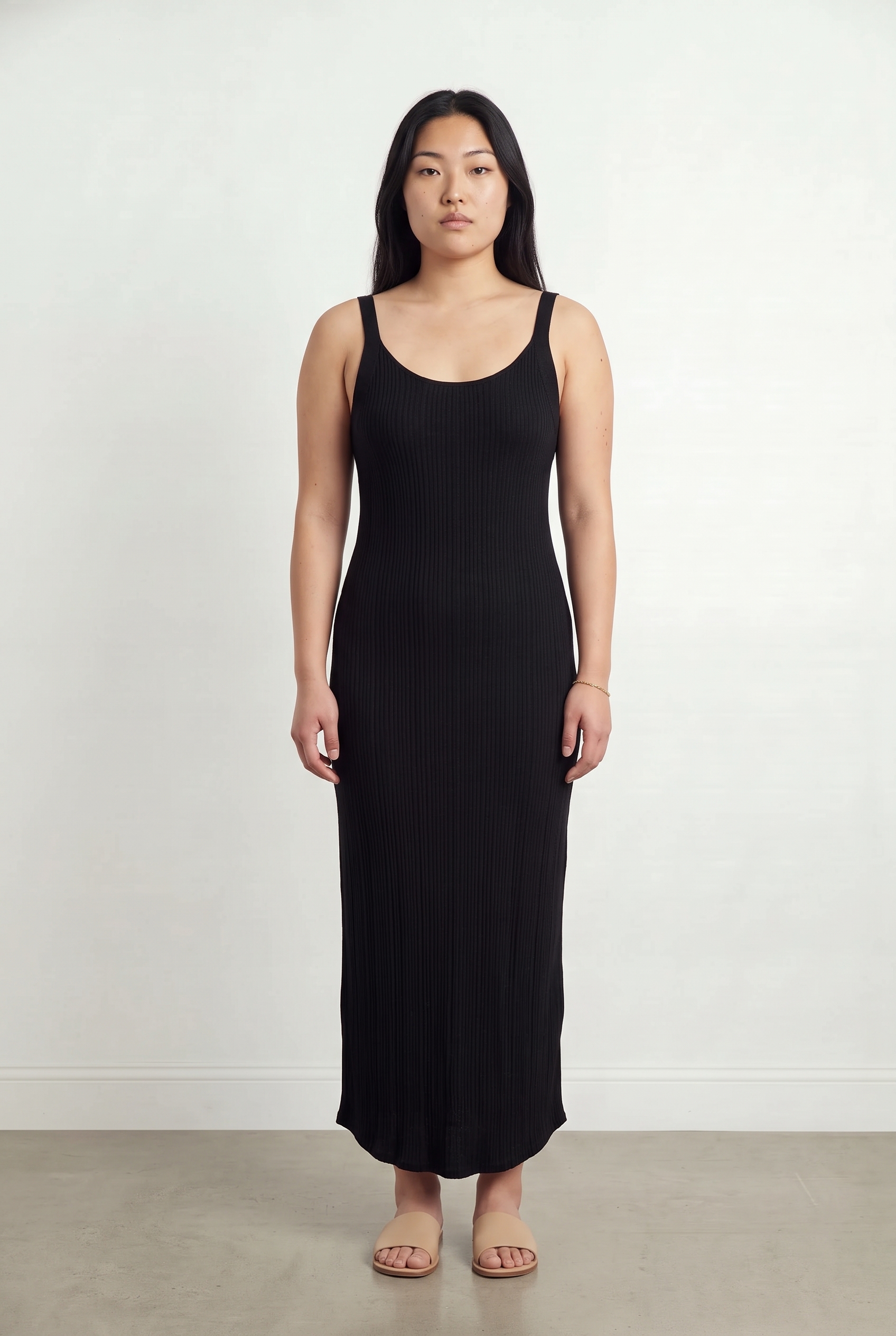 Long dress MAJESTIC FILATURES - SECONDE MAIN Black