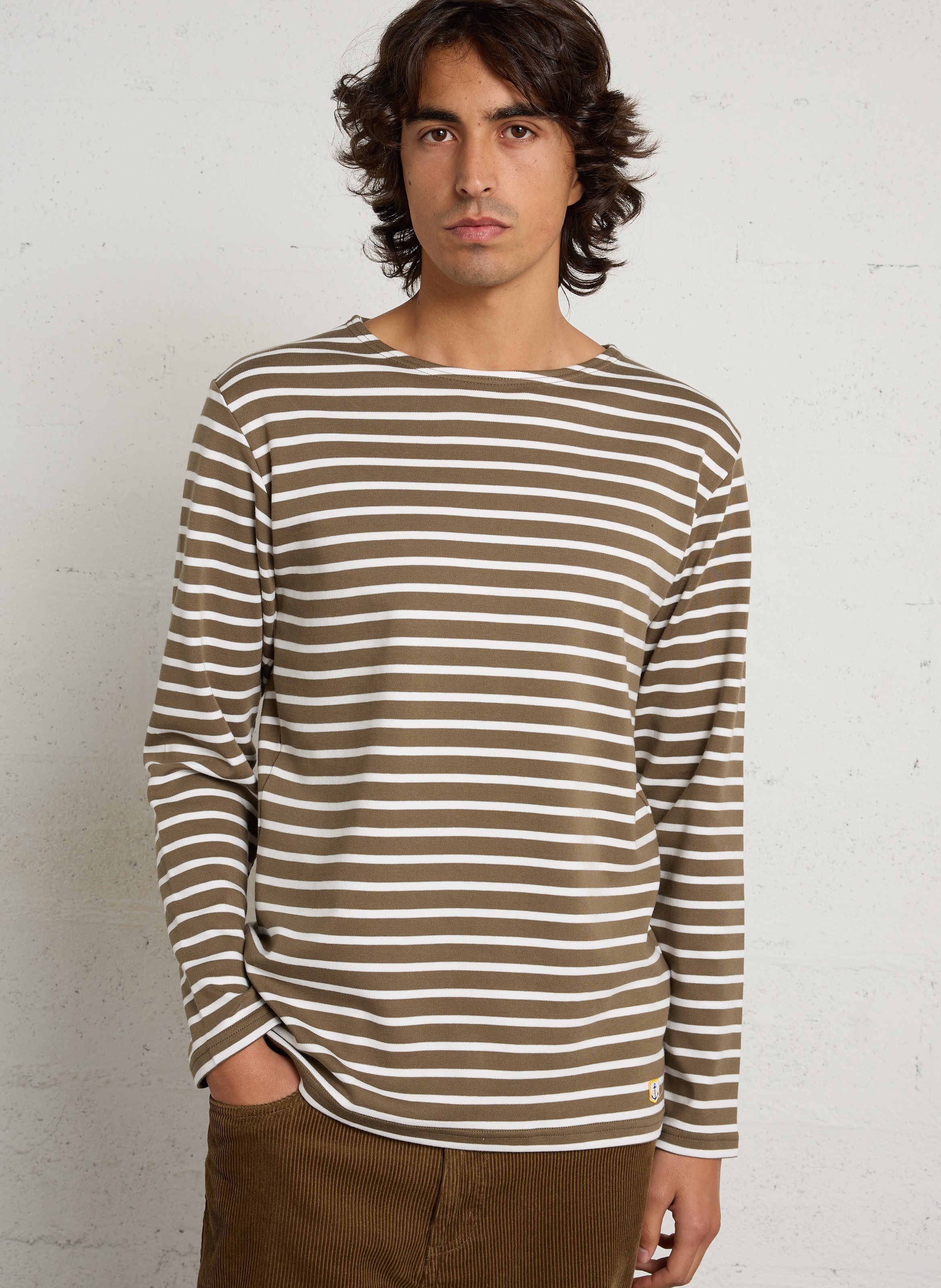 Matrosenshirt aus Interlock-Baumwolle mit Rundhalsausschnitt, Regular Fit ARMOR LUX