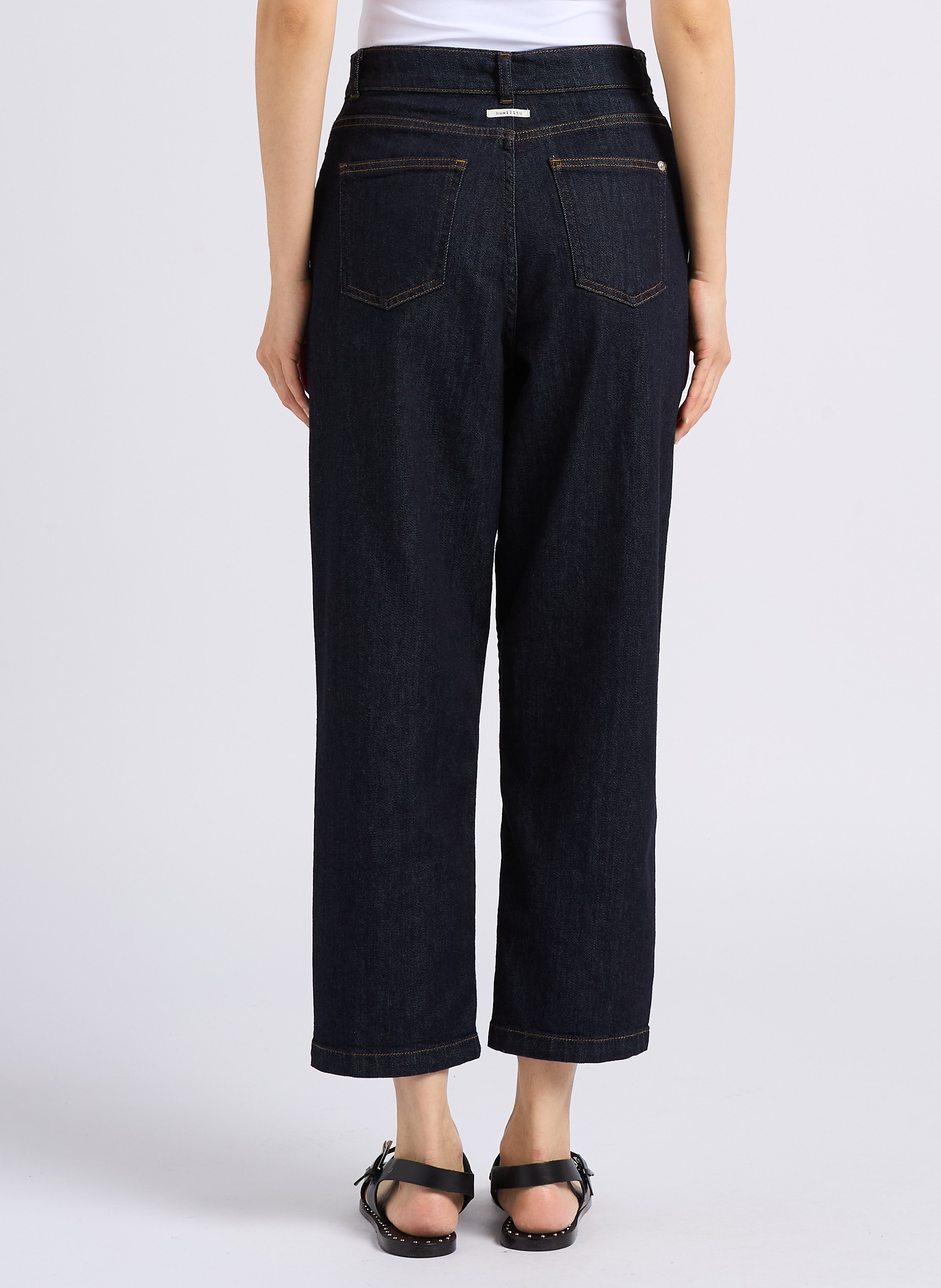 Jean droit en coton  HUMILITY Bleu