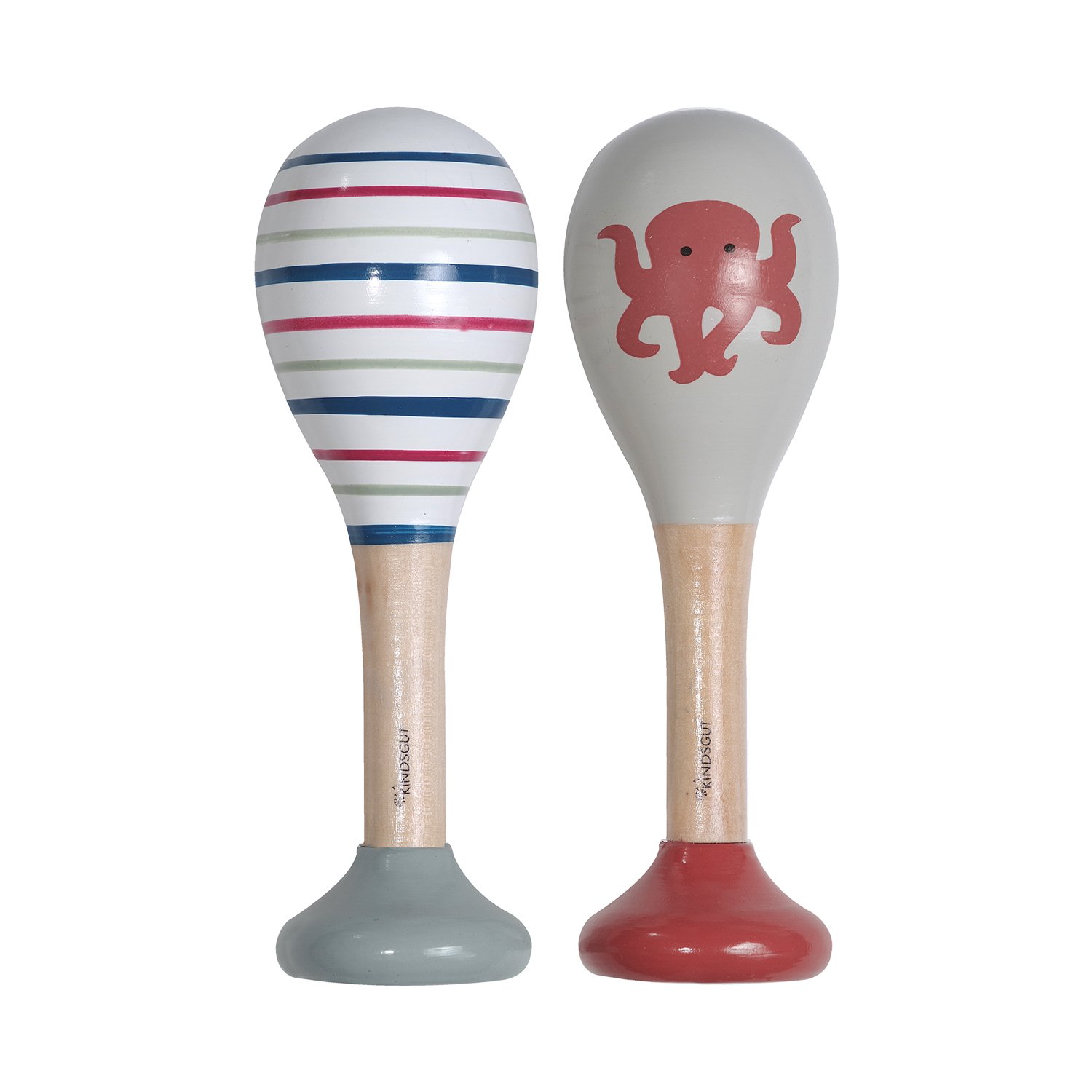 Fox and stripes rattles KINDSGUT Red