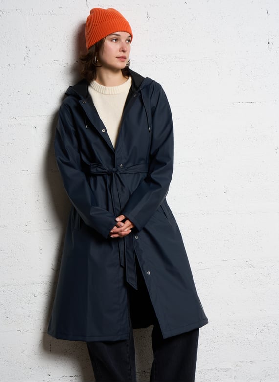 Veste Imperméable Femme Mi-Saison Randonnée - Ciré Respirant Avec Capuche - Protection Pluie Et Vent