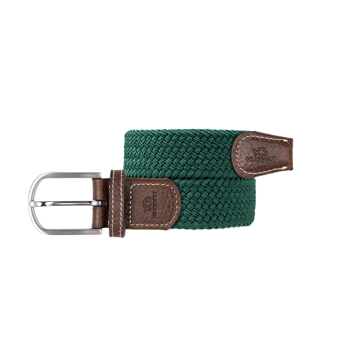 Solid Elastic Braided Belt BILLYBELT Green