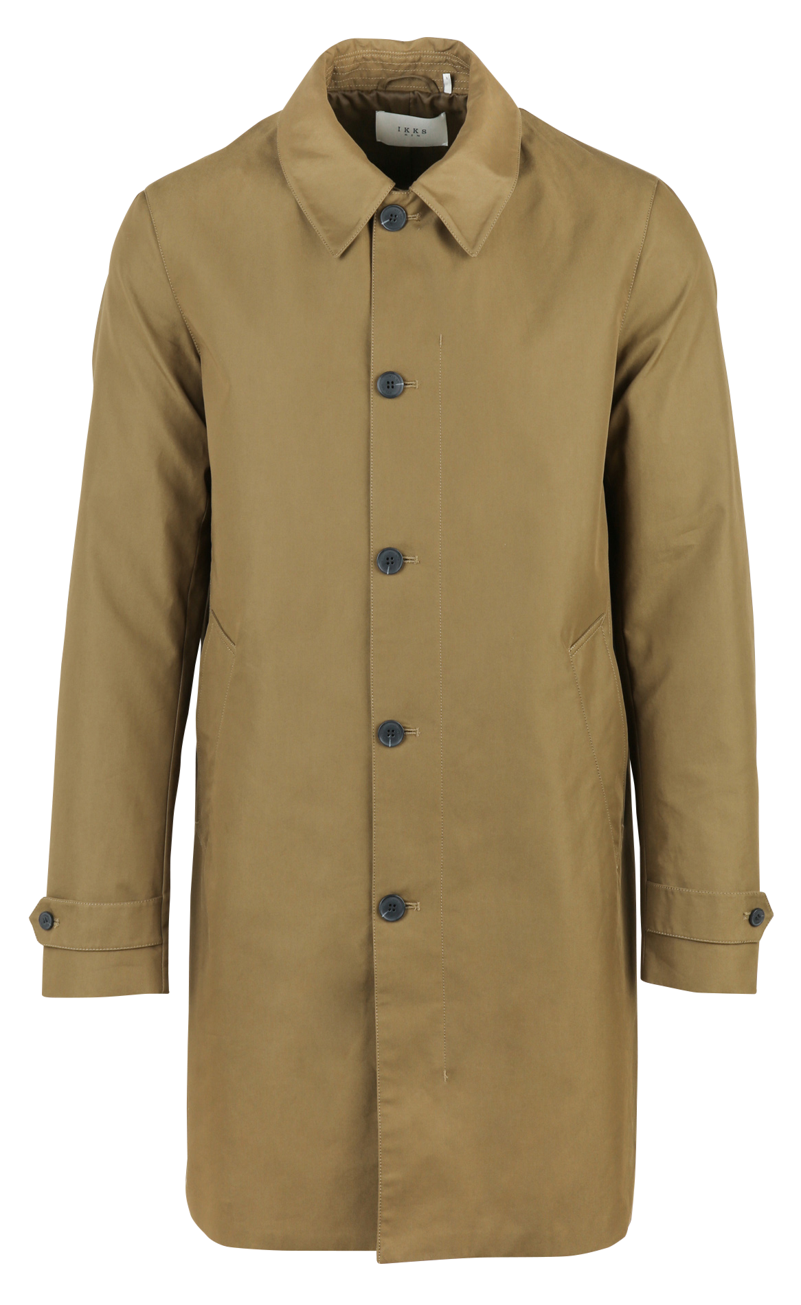 Zweifarbigem Trenchcoat aus Baumwollmischung IKKS Khaki