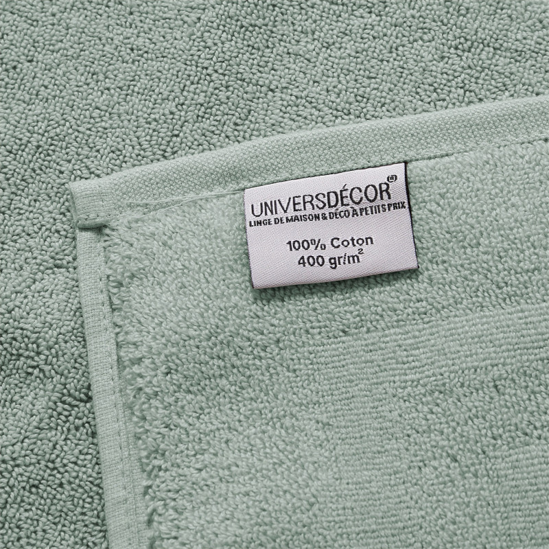 100% combed cotton hand towel COTON PUR Green