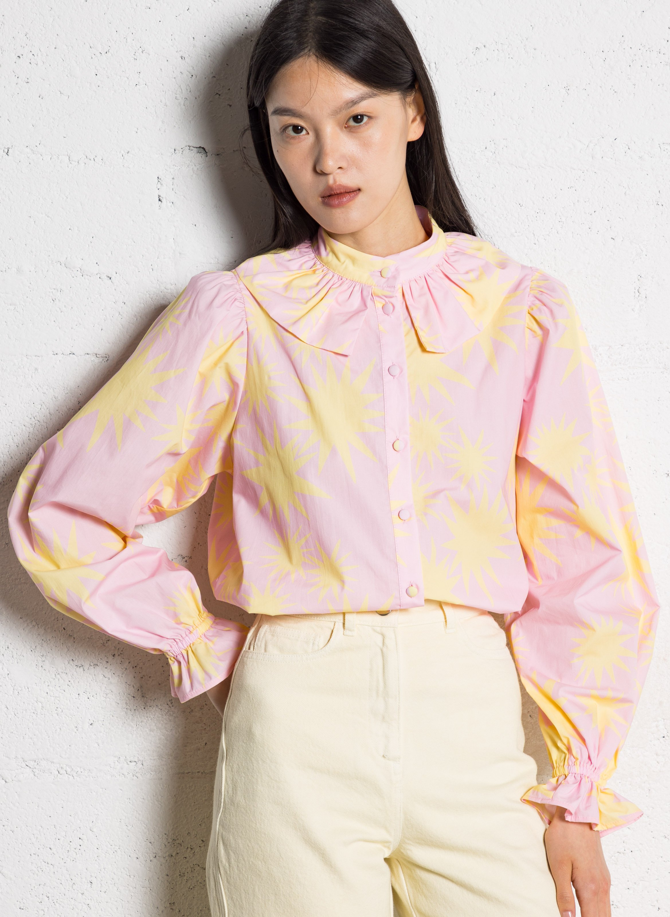 Effen overhemd Colonel ELISE CHALMIN Roze