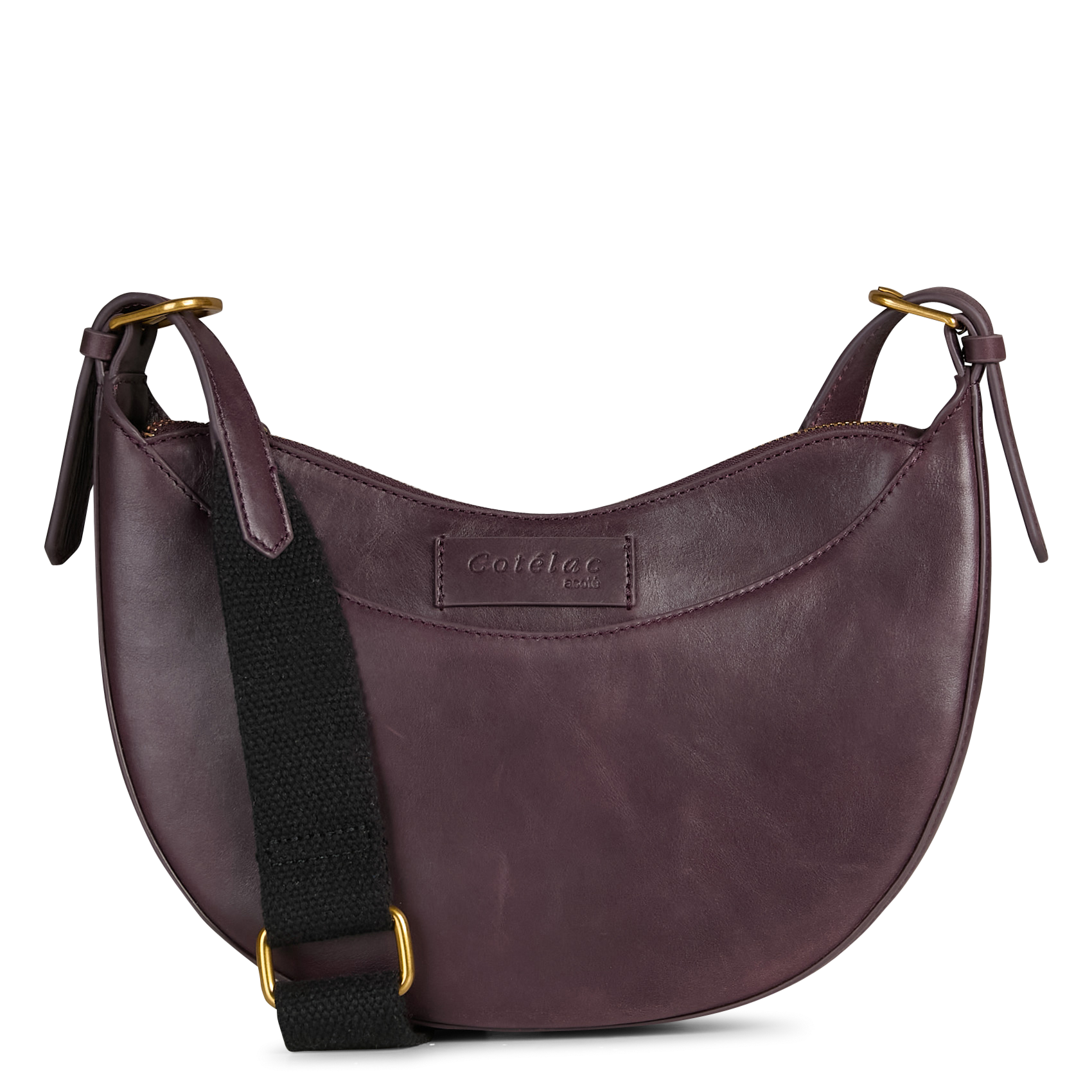 Schultertasche aus Leder ACOTE Violett