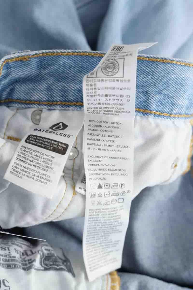 501? straight cotton jeans LEVI'S - Seconde main Blue