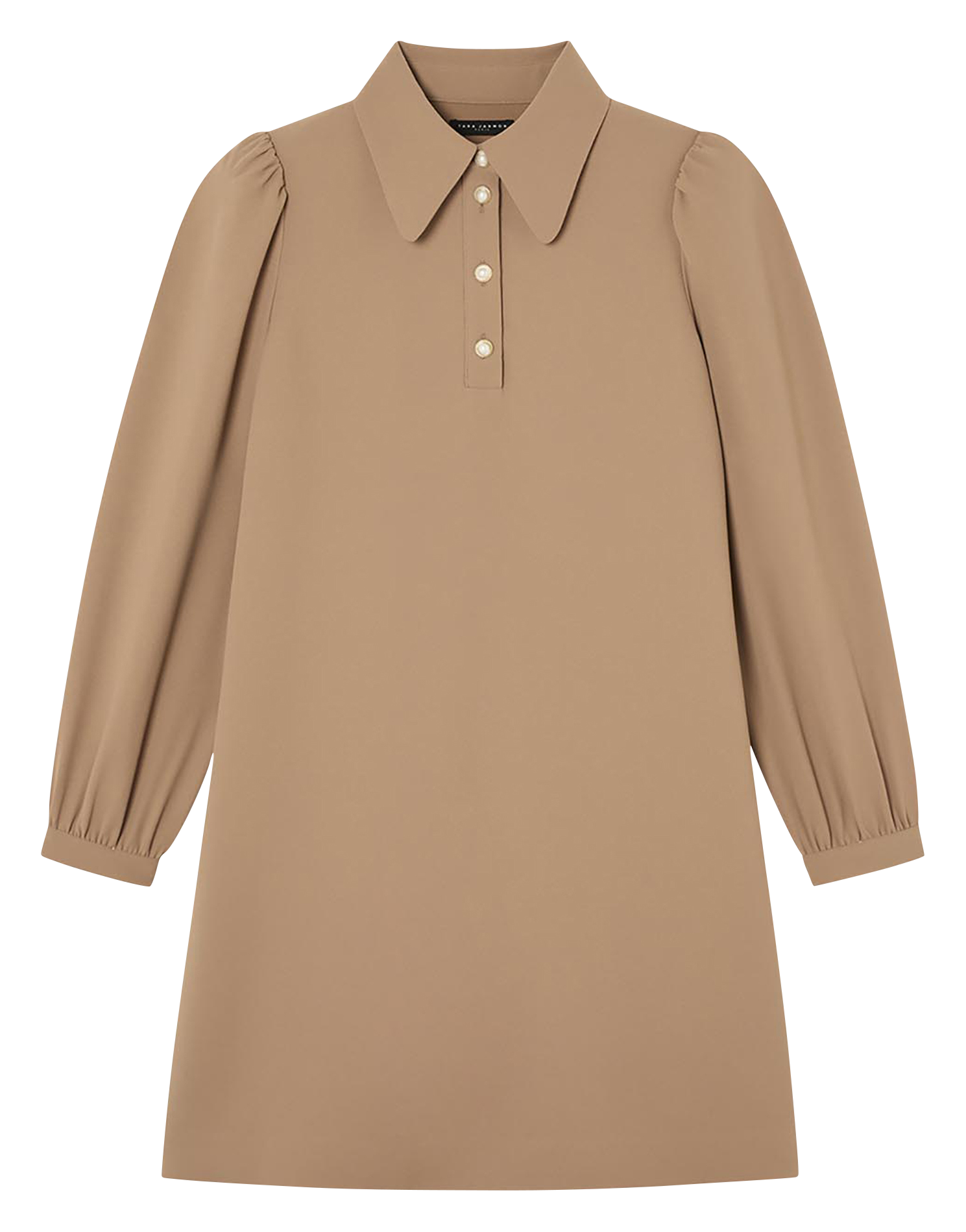 Robe courte col classique TARA JARMON Marron