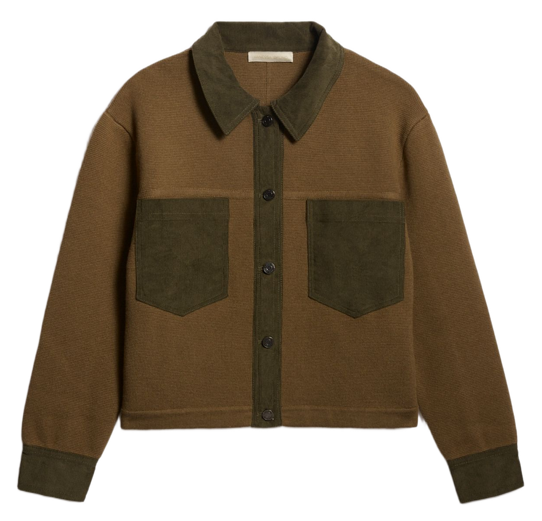 Straight wool-blend coat with classic collar VANESSA BRUNO Green