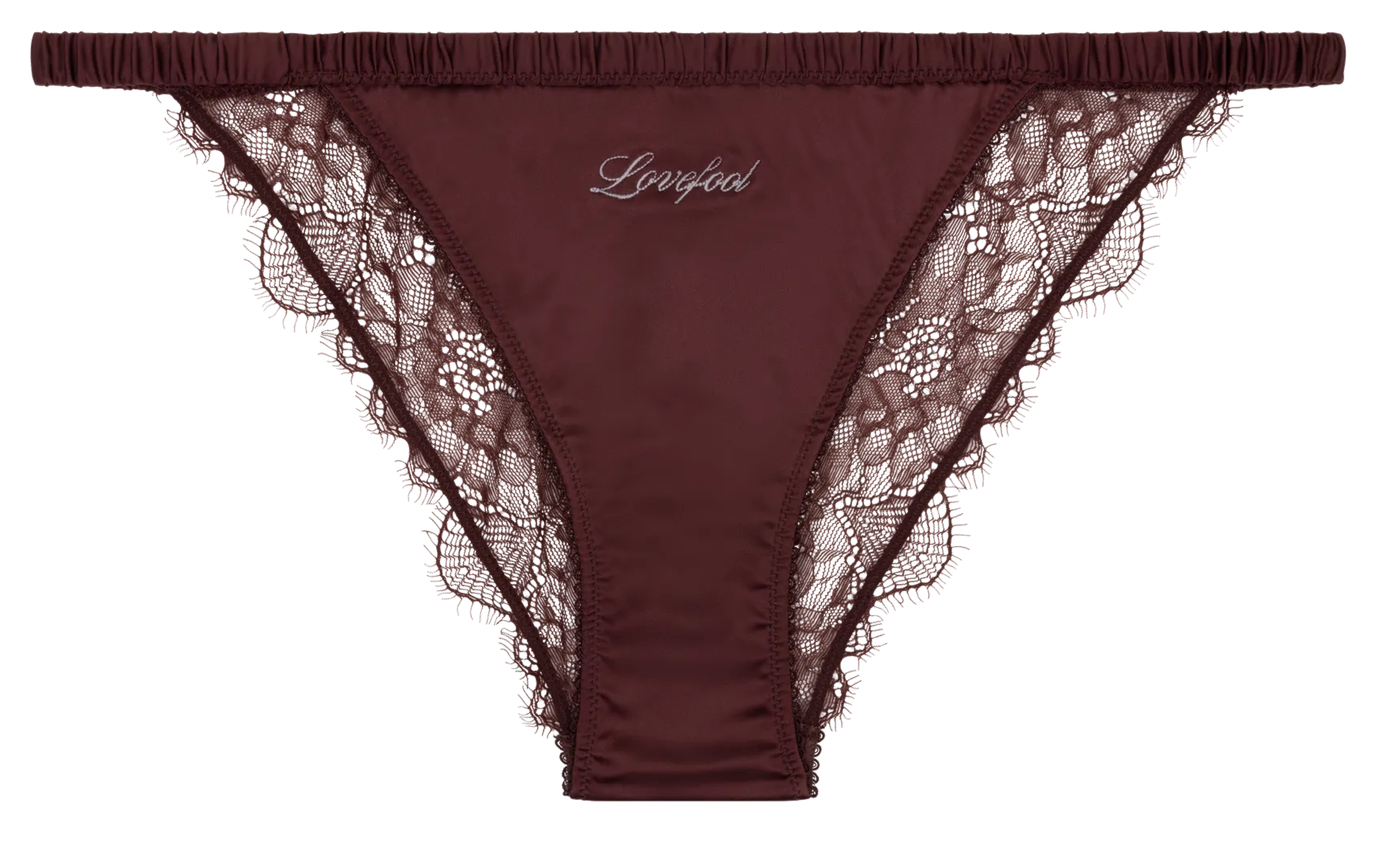 Slip en dentelle  LOVE STORIES Marron
