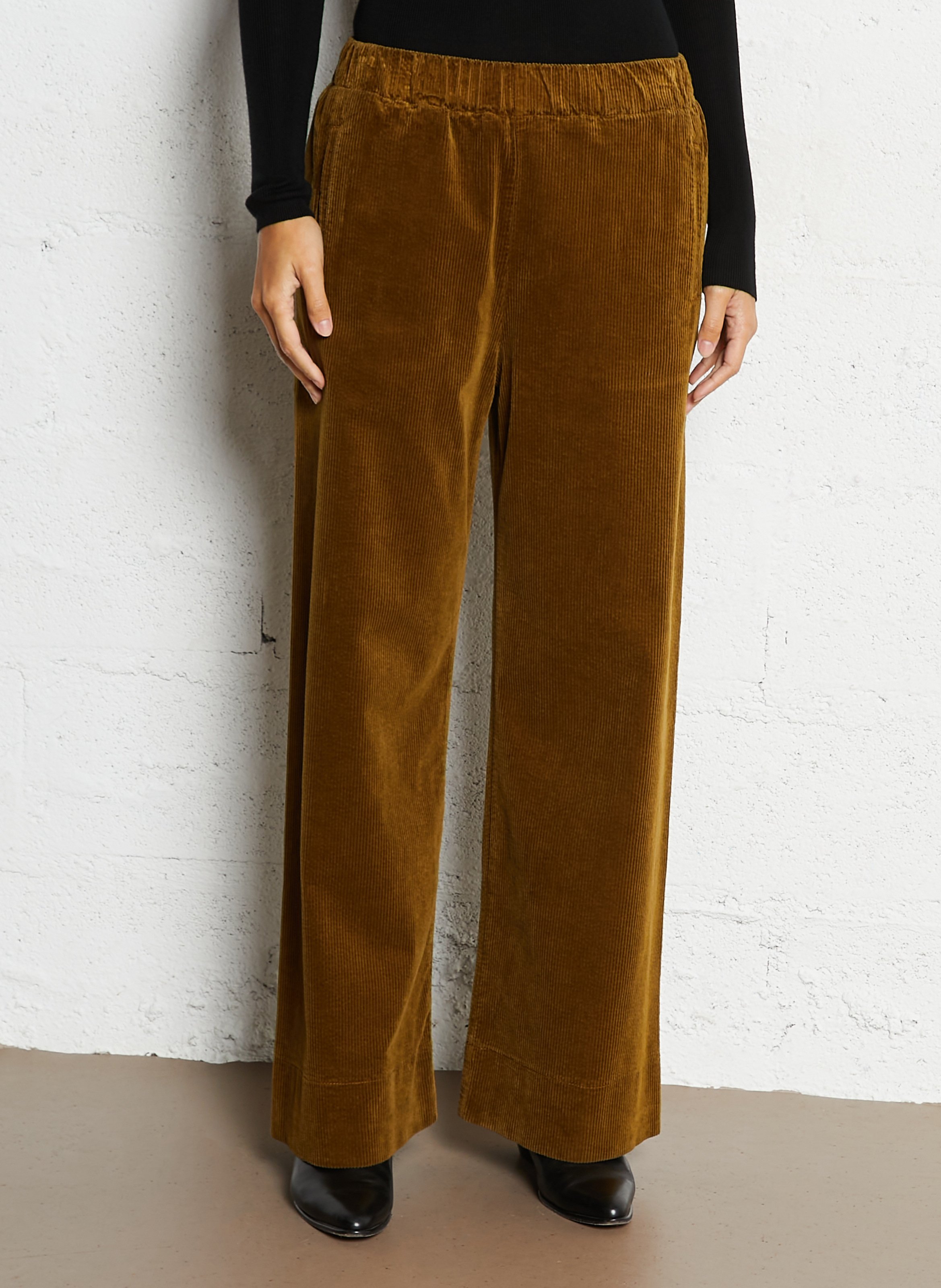 Pantalon large en velours côtelé HOD PARIS