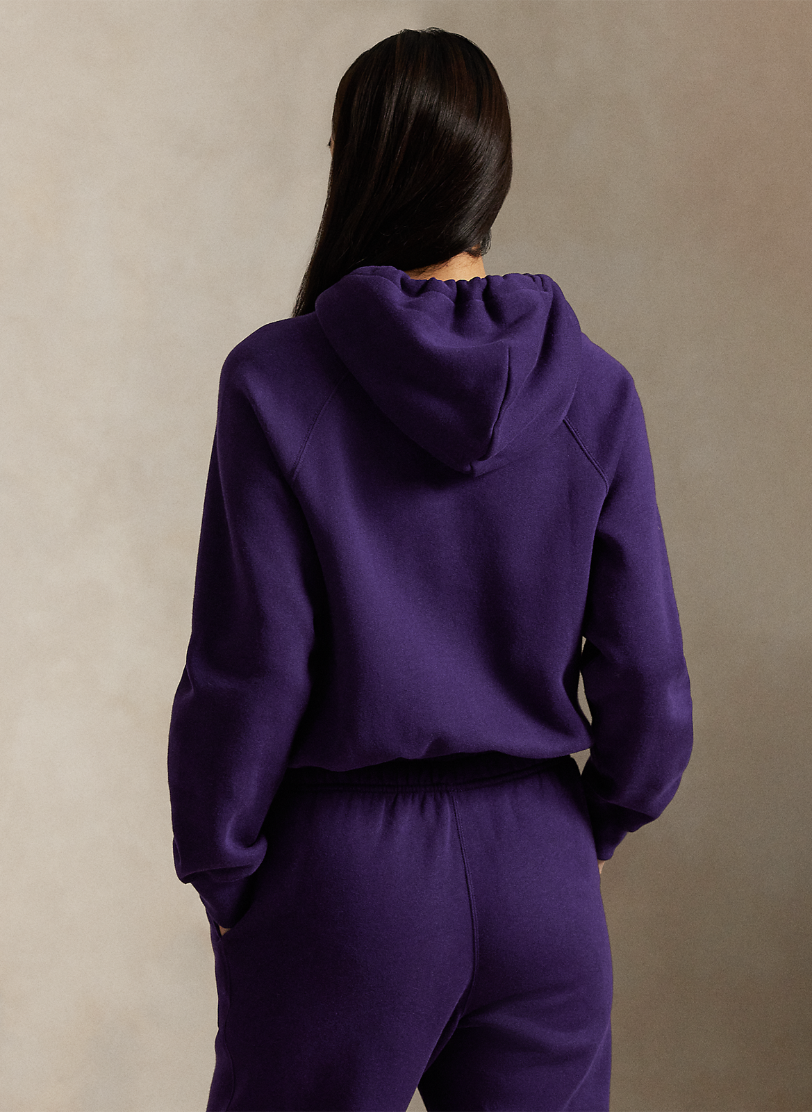 Oversized plain hoodie sweatshirt POLO RALPH LAUREN Purple