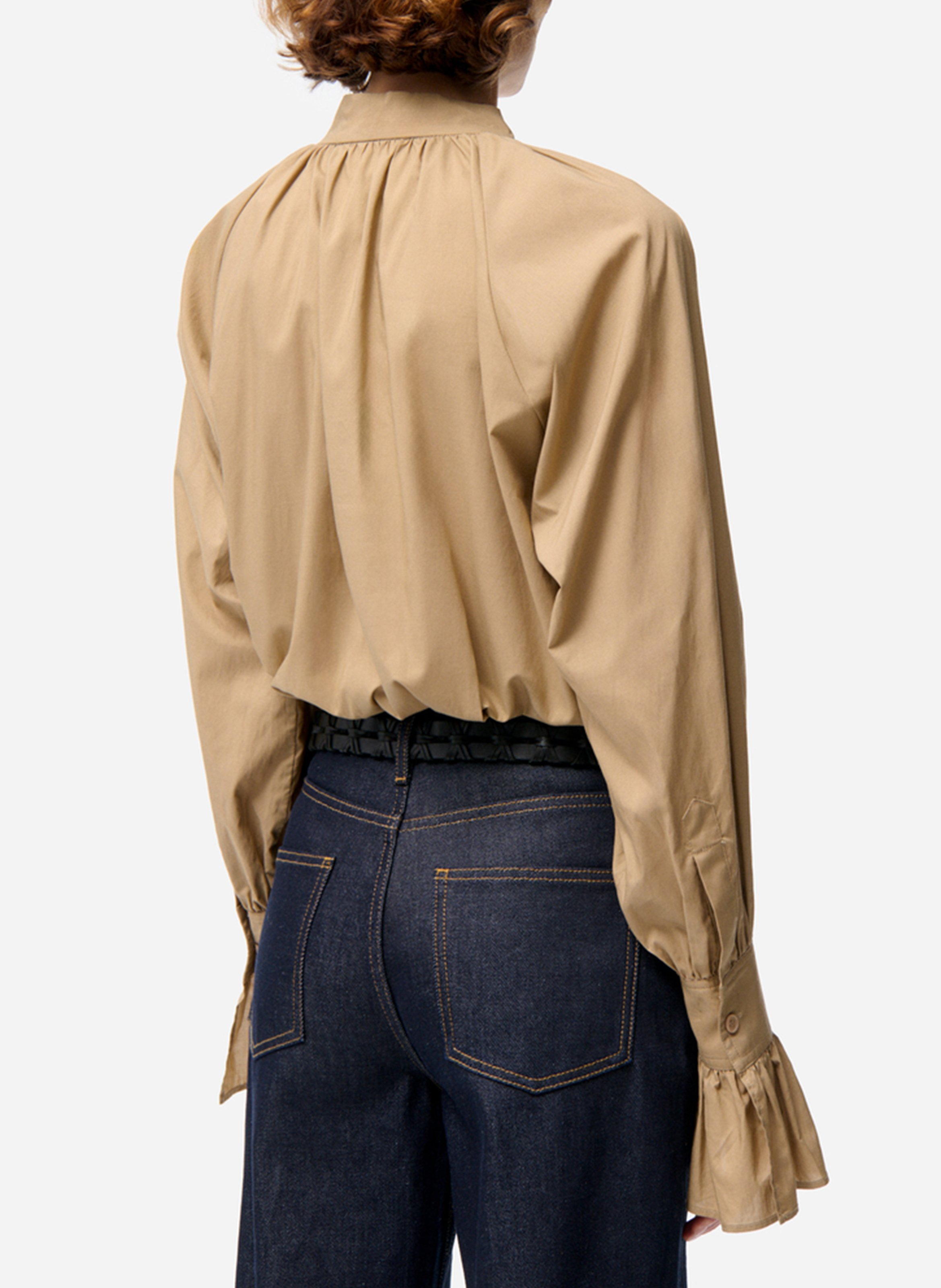 Pussy-bow blouse VANESSA BRUNO Beige