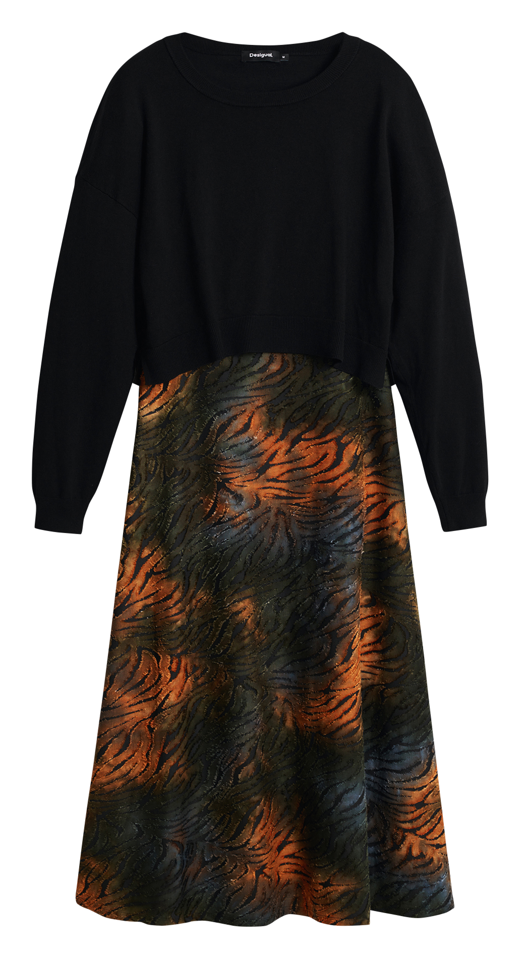 Robe longue 2 en 1 imprimée DESIGUAL Vert