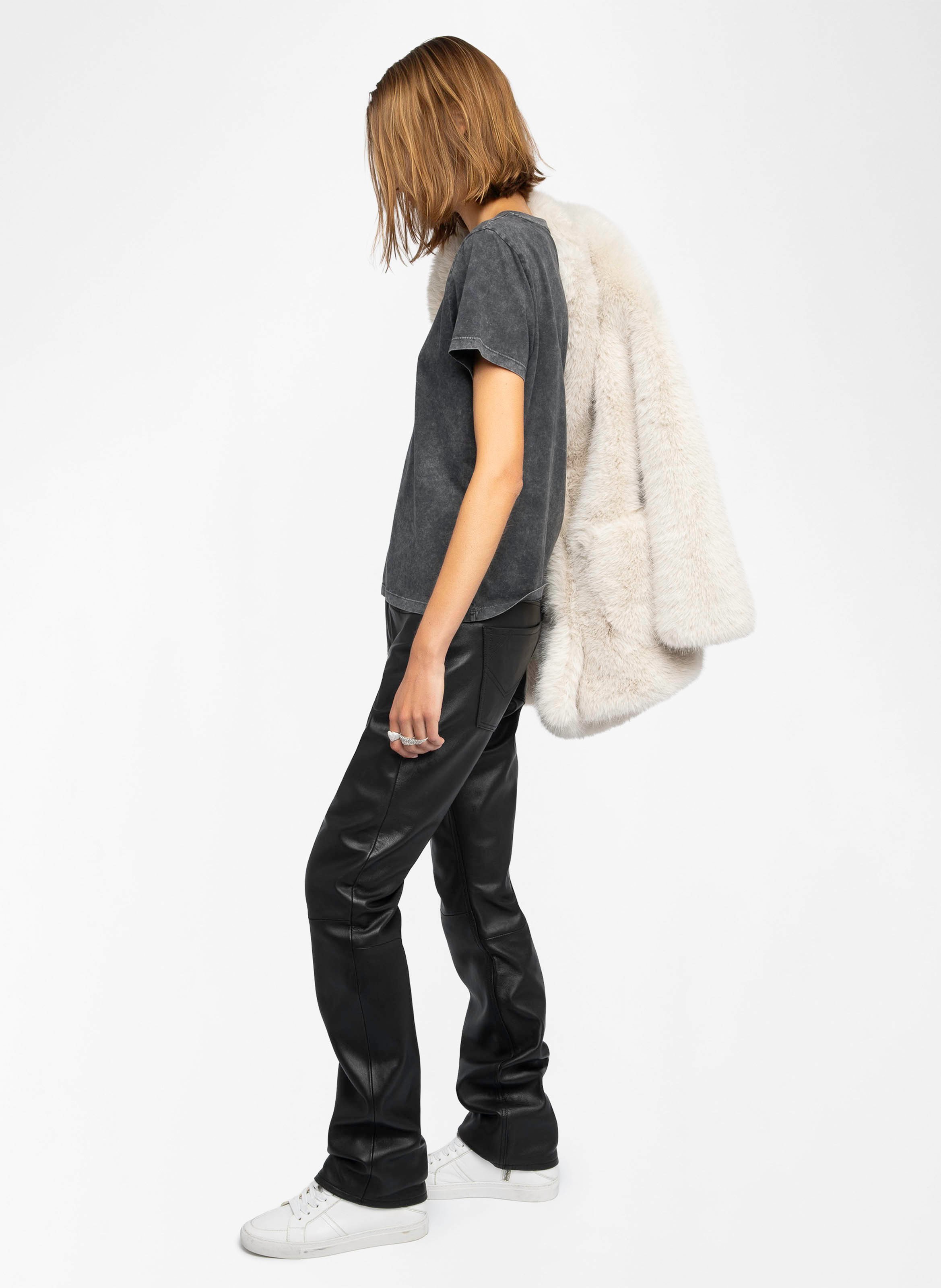 Baumwoll-Pullover mit Rundhalsausschnitt ZADIG&VOLTAIRE Schwarz