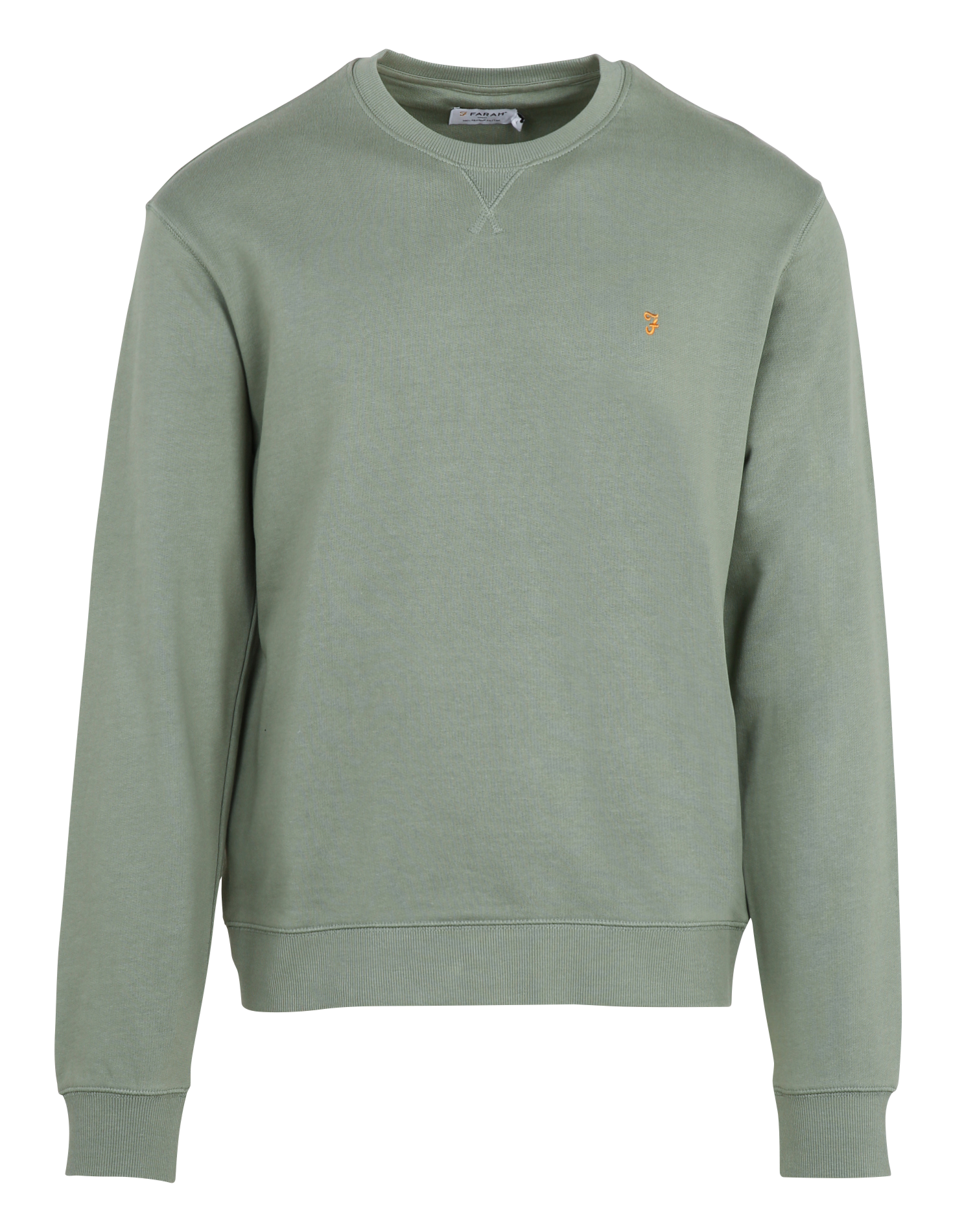Sweat droit col rond en coton bio FARAH Vert