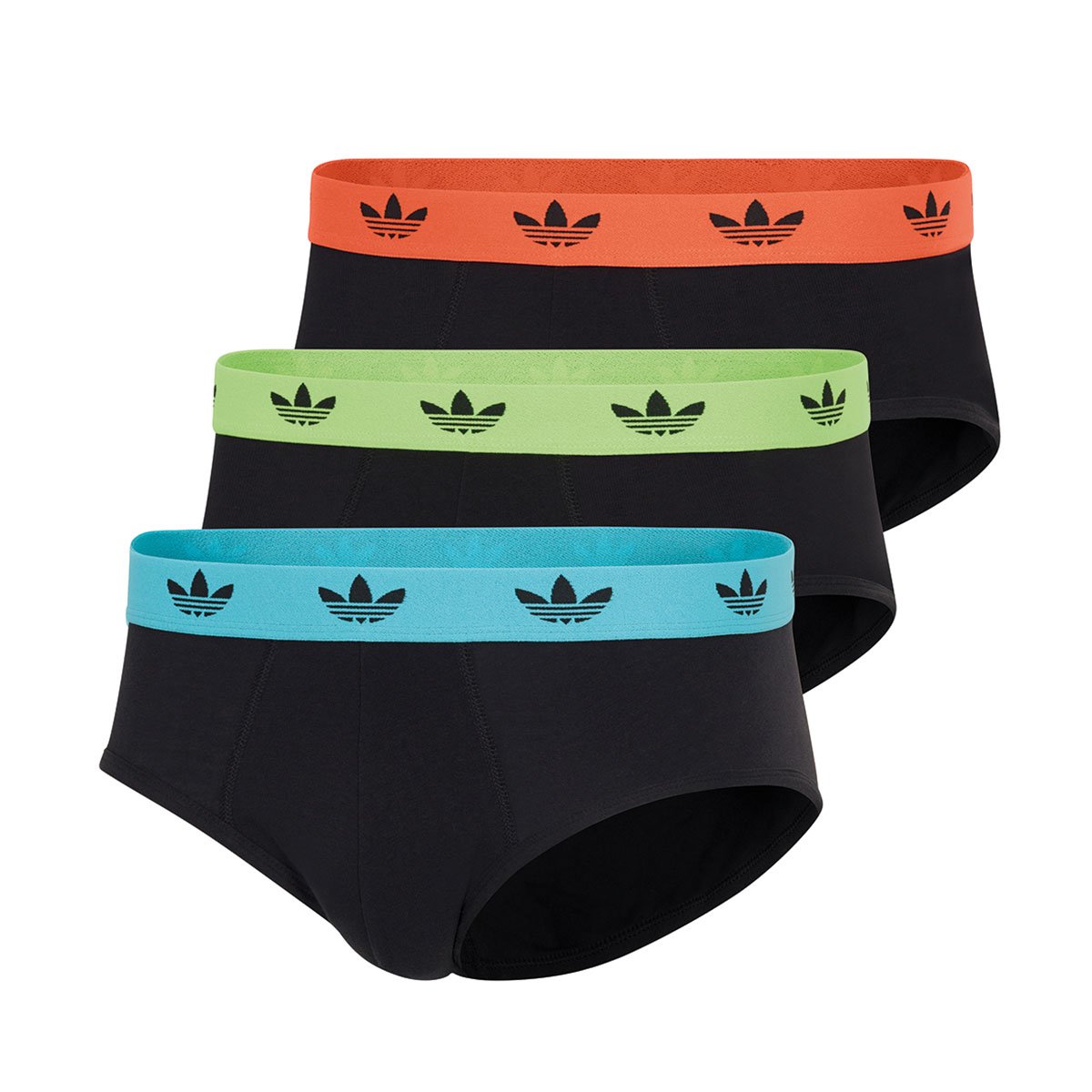 Pack of 3 men's comfort flex cotton briefs by adidas Originals ADIDAS UNDERWEAR Multicolored