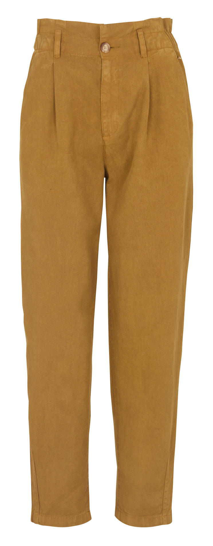 High-waisted plain carrot pants DES PETITS HAUTS Golden