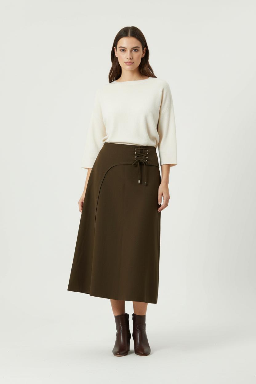 Long skirt TARA JARMON - Seconde Main Brown