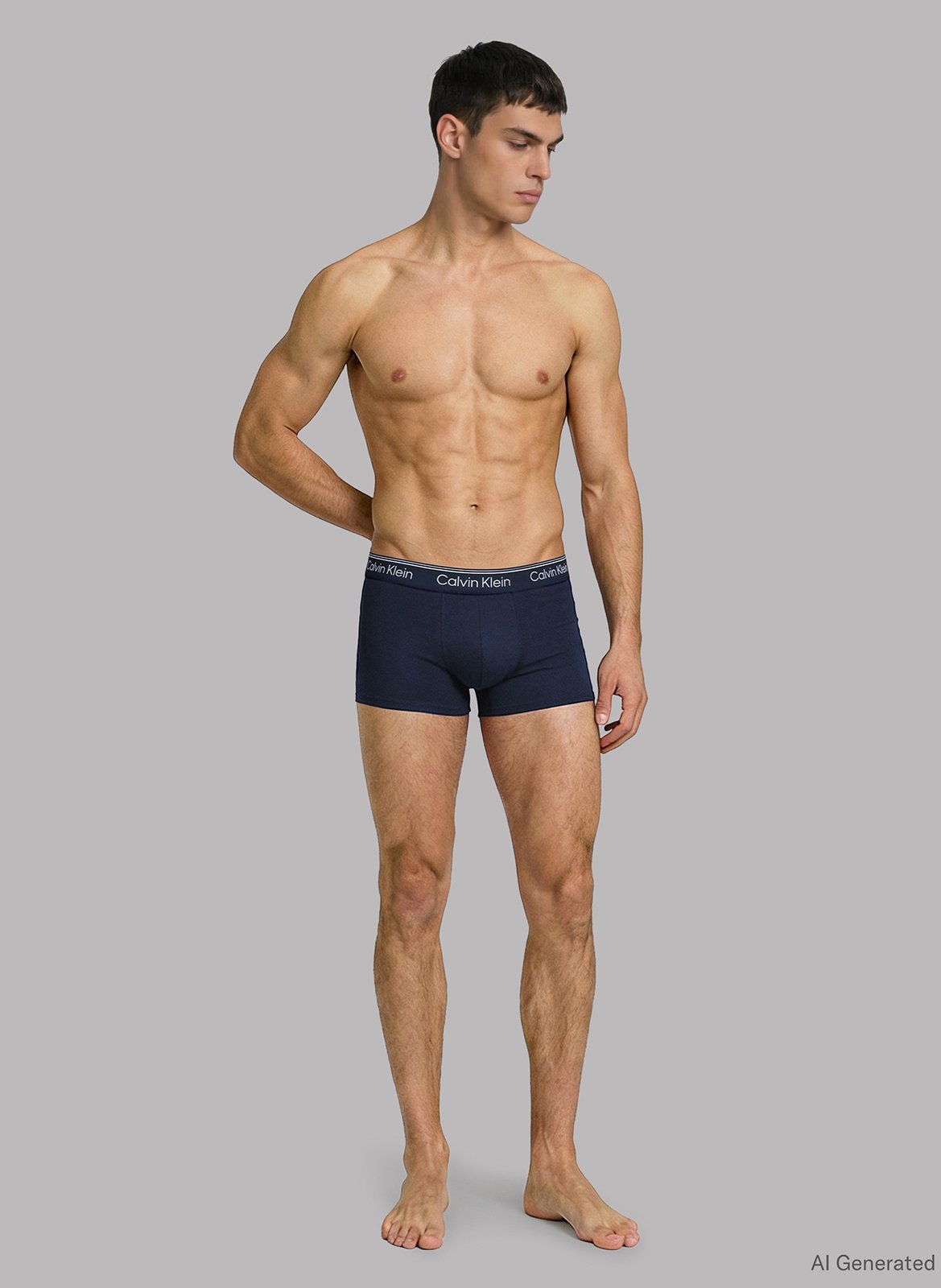 Set van 3 boxershorts CALVIN KLEIN UNDERWEAR Blauw