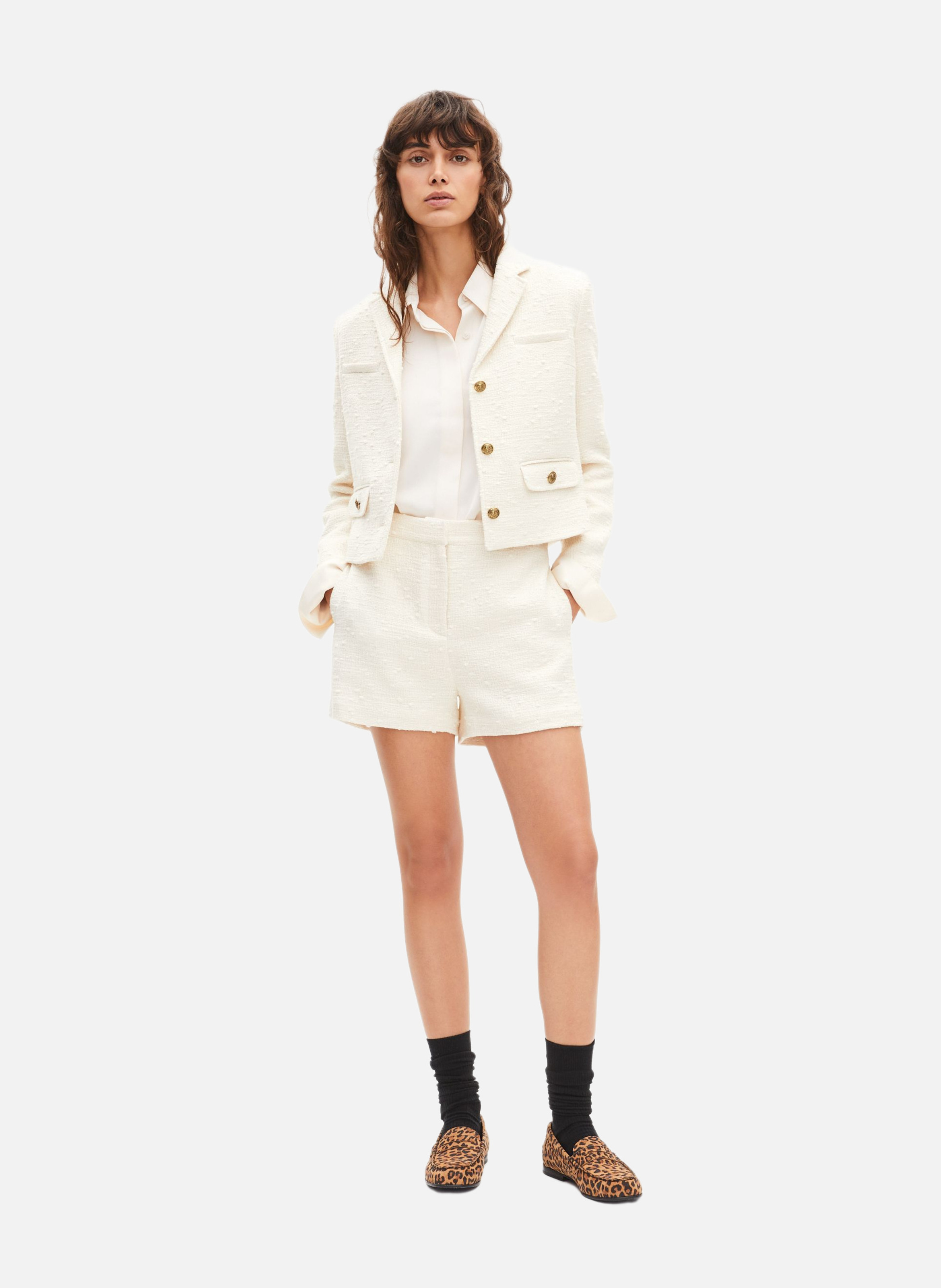 Short tailleur en tweed THE KOOPLES Beige